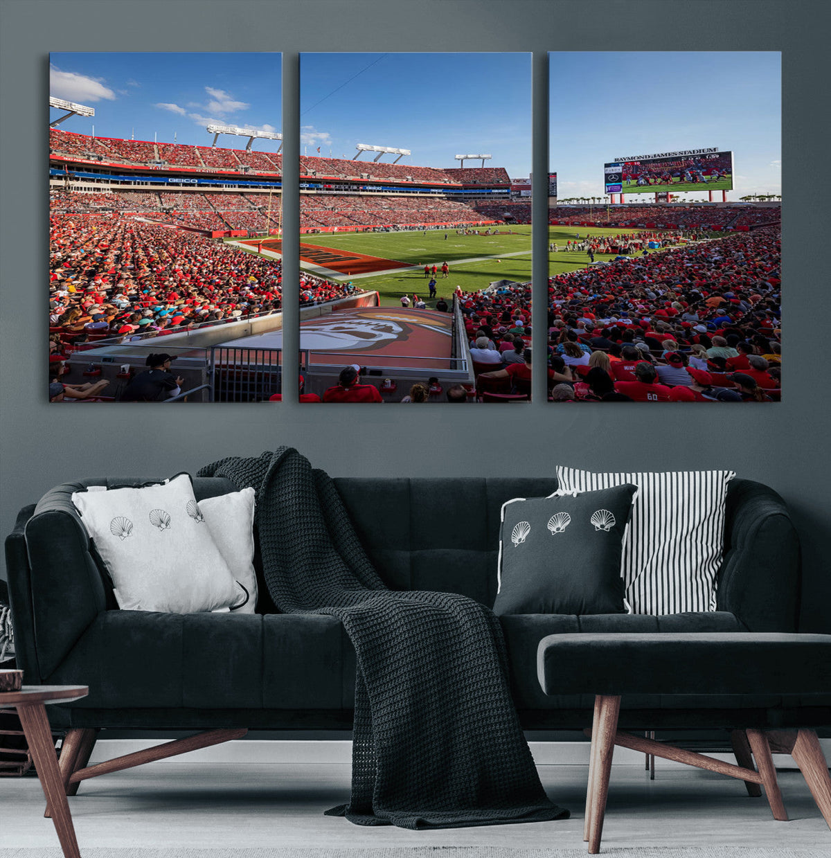 Florida Tampa Raymond James Stadium Wall Art Canvas Print -