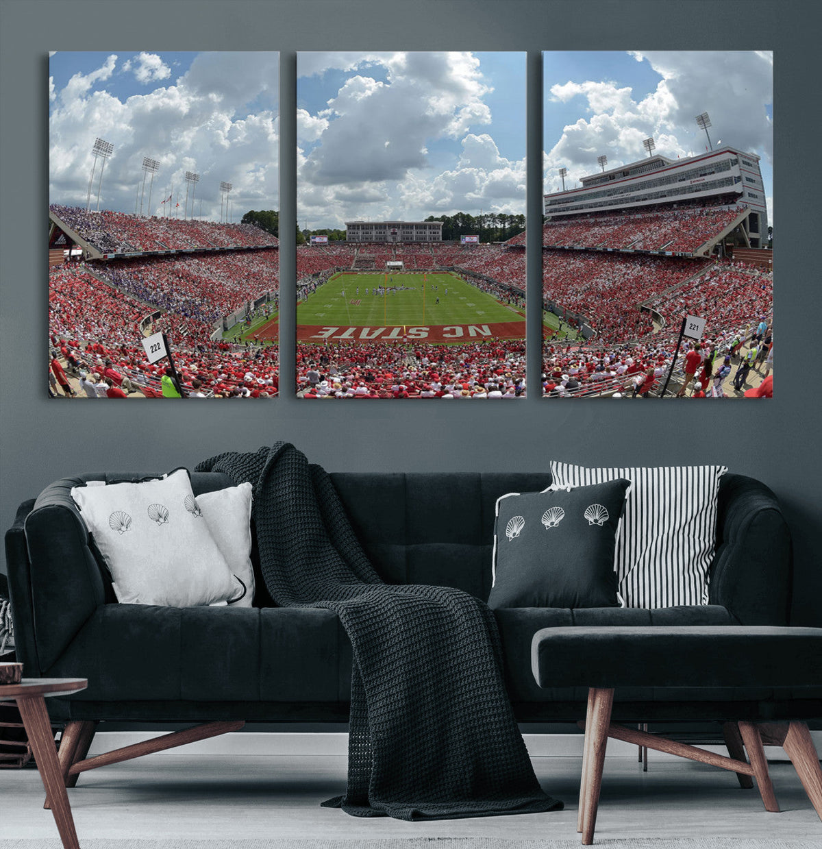 NC State Wolfpack Football Team Print Canvas- Raleigh