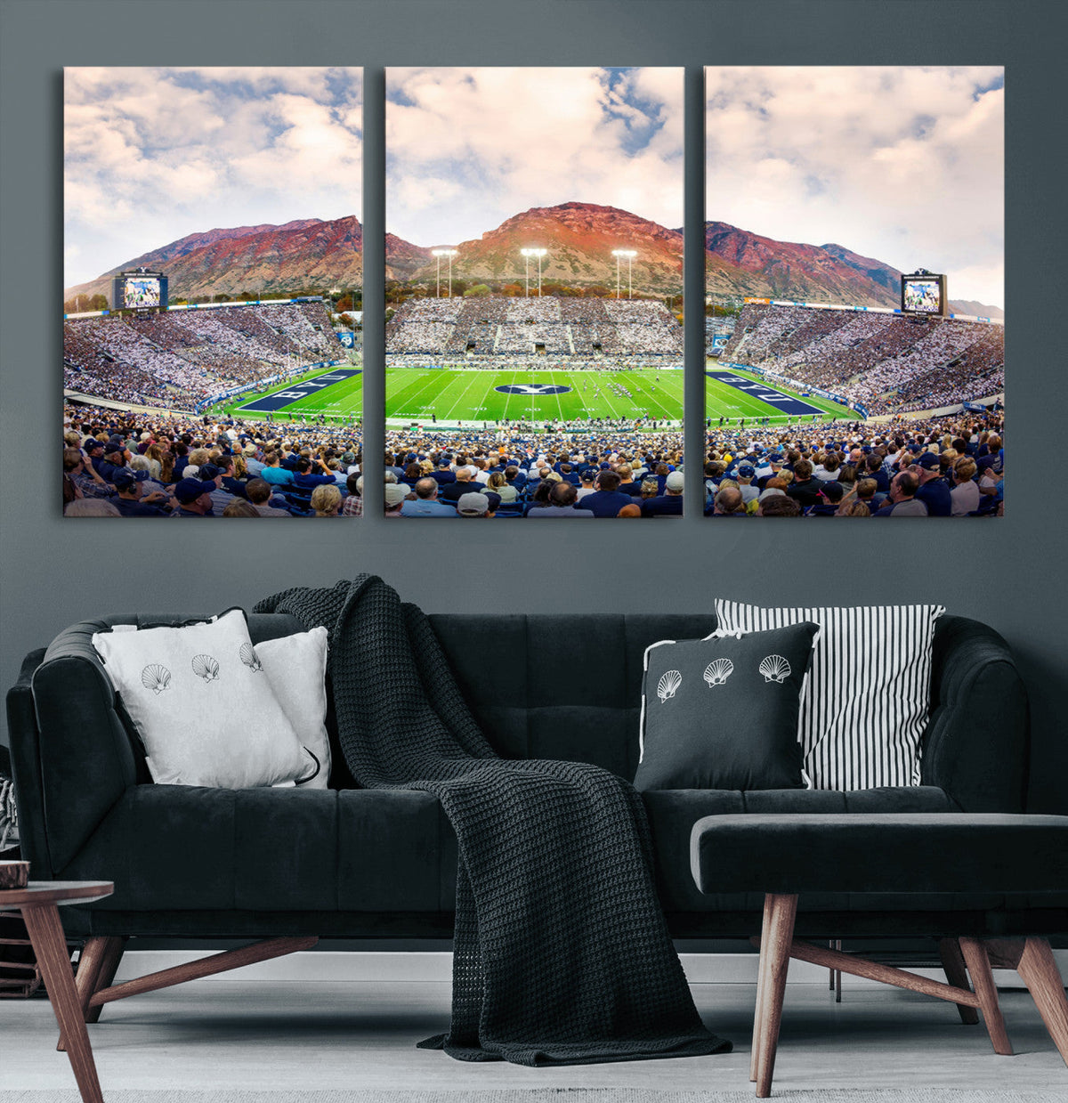 Brigham Young University Cougars Football Team Print - Provo