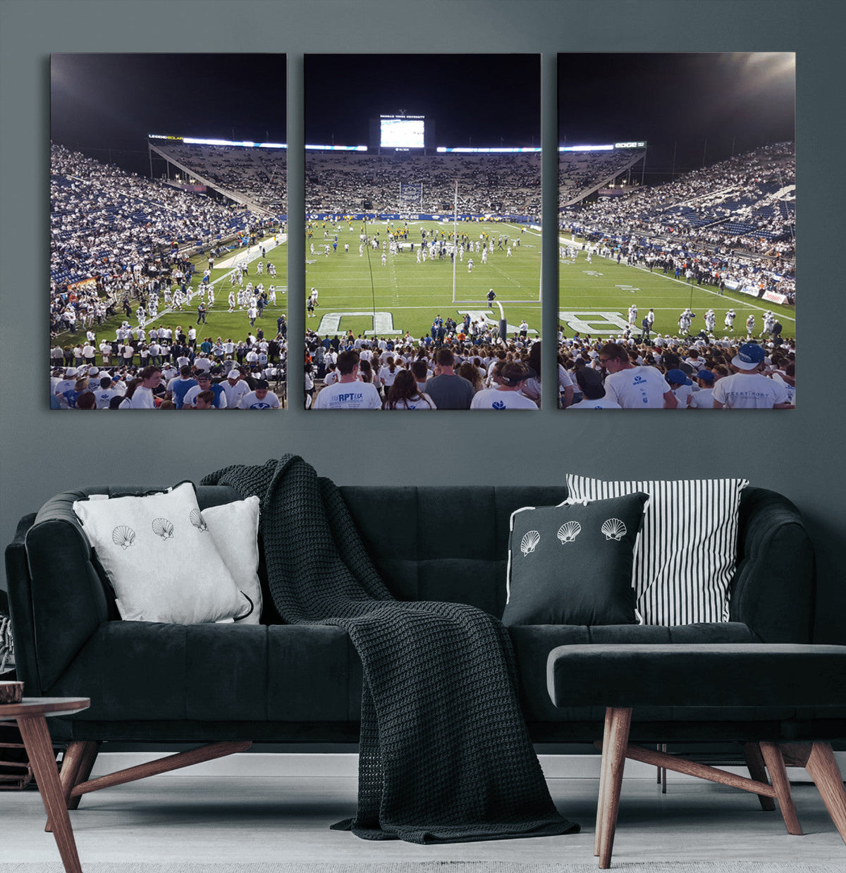 Brigham Young University Cougars Football Print Canvas -