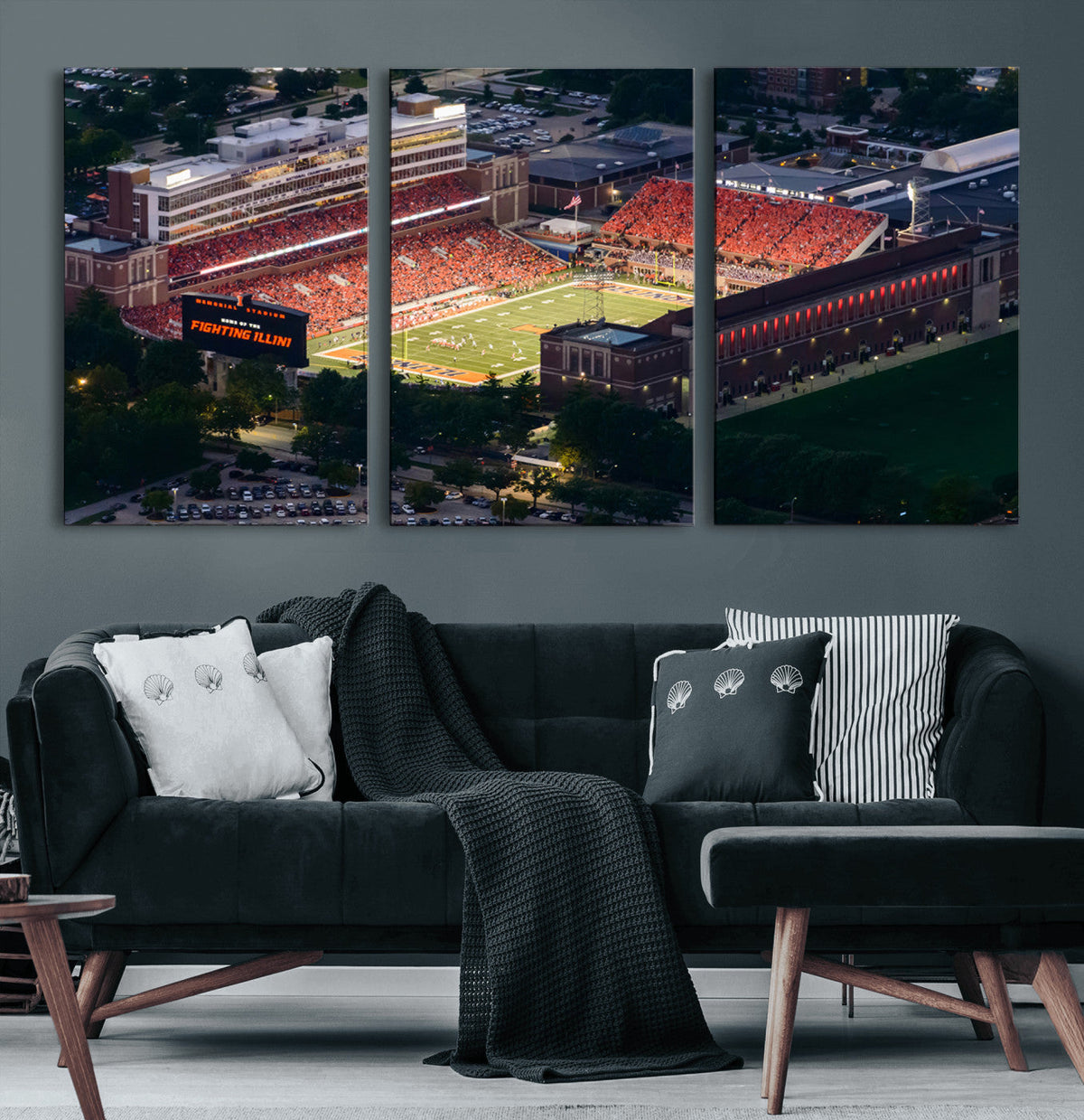 University of Illinois Fighting Illini Football Team Print -