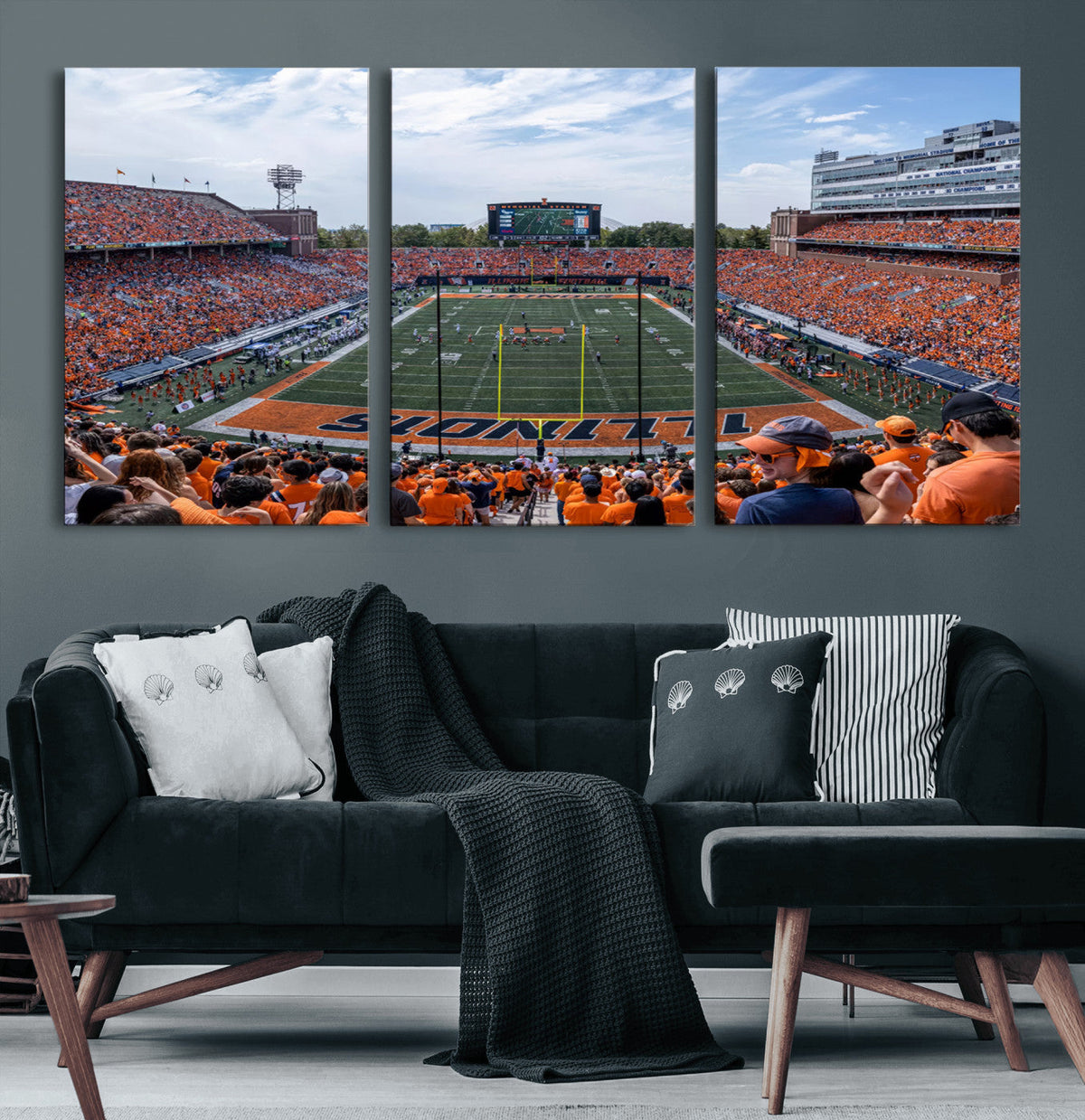 University of Illinois Fighting Illini Football Team Print