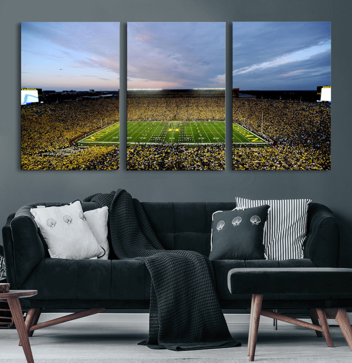 University of Michigan Wolverines Football Team Print - Ann