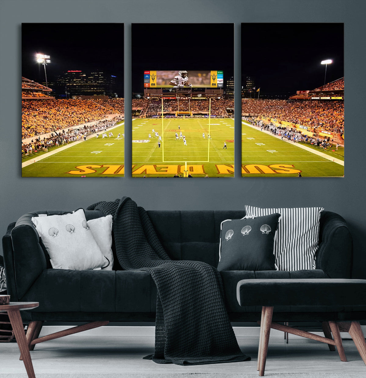 ASU Sun Devils Football Team Print - Phoenix Mountain