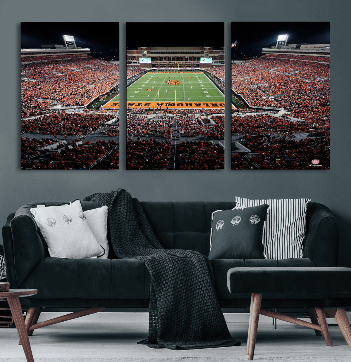 Oklahoma State Cowboys Canvas Print, Football Team Print -