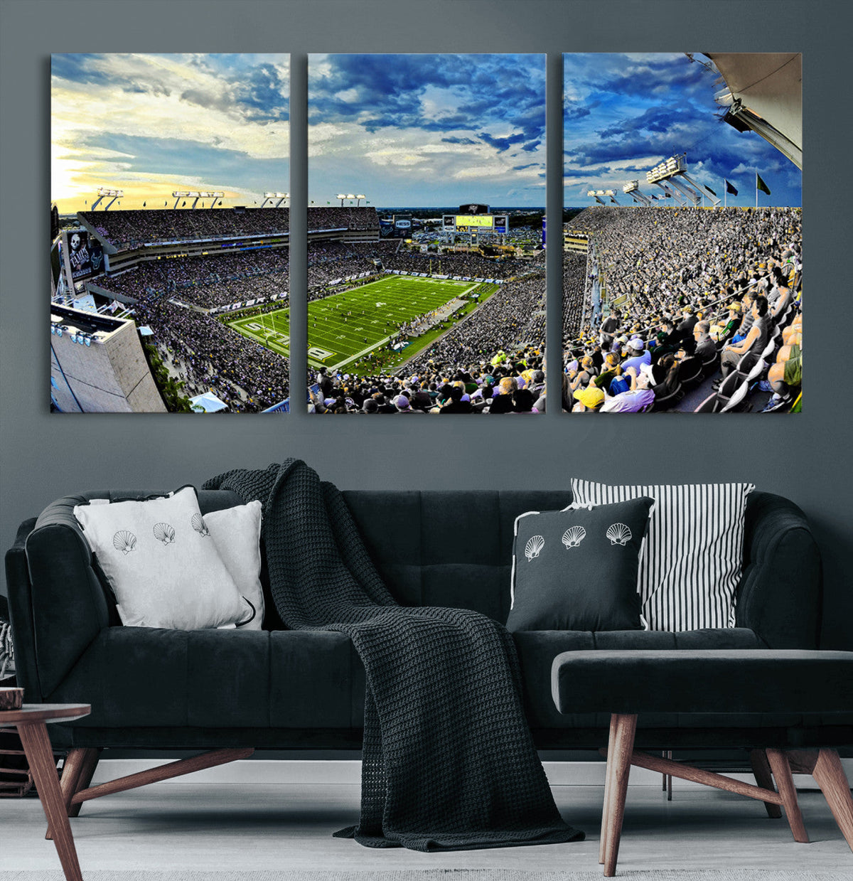 Framed USF Bulls Football Team Print - Tampa Raymond James