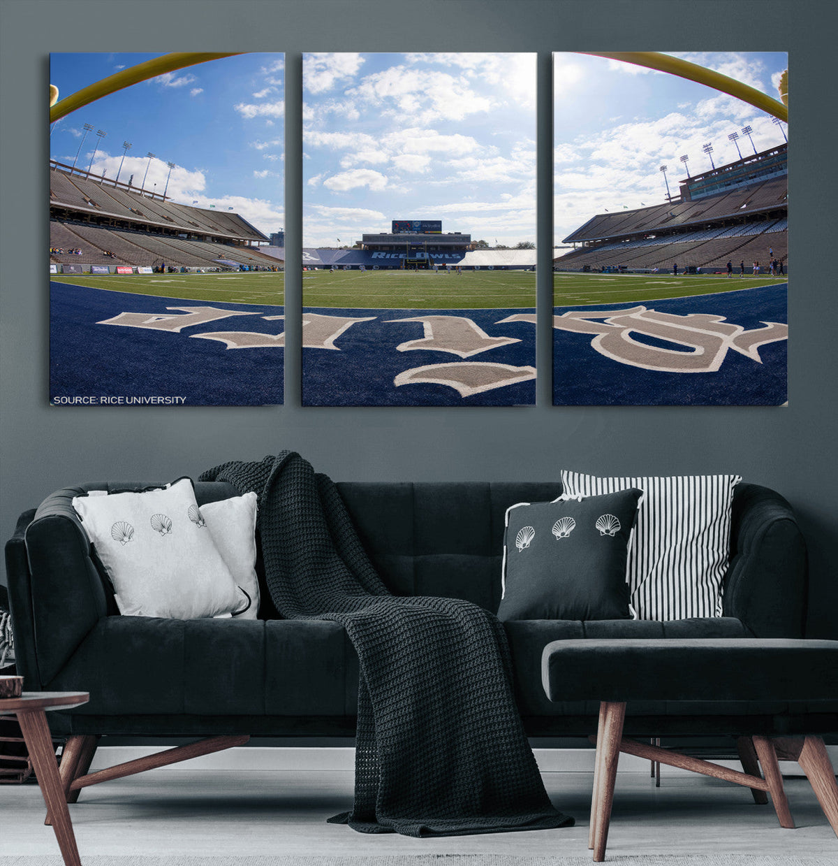 Rice University Owls Football Team Print - Houston Rice