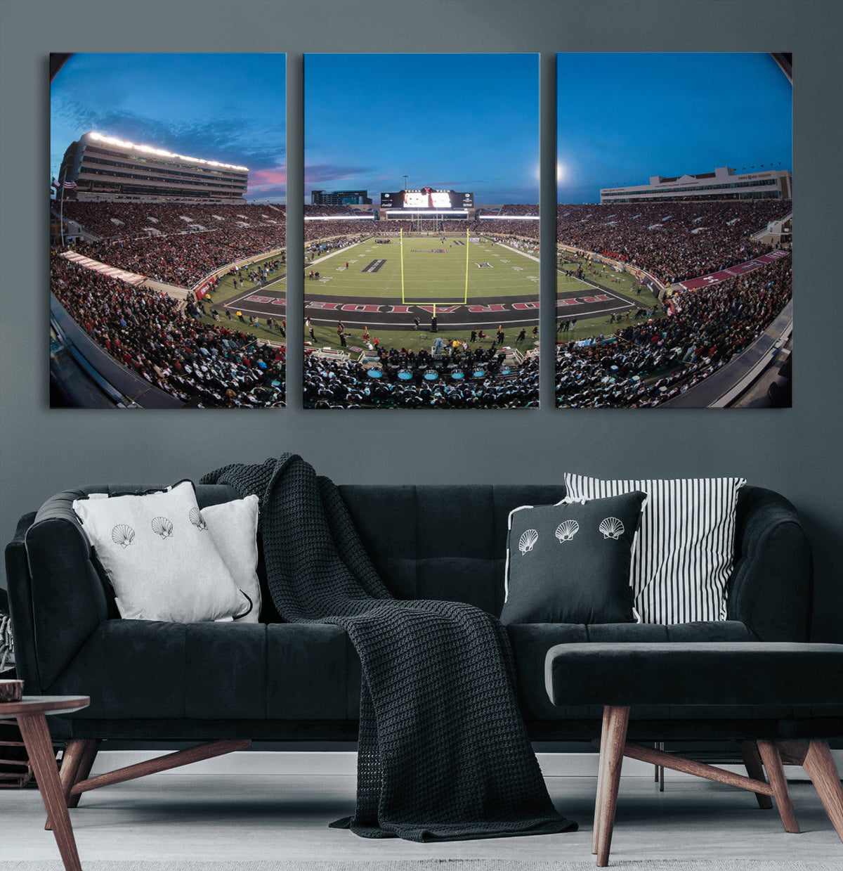 Texas Tech Red Raiders Canvas, Framed Football Team Print -