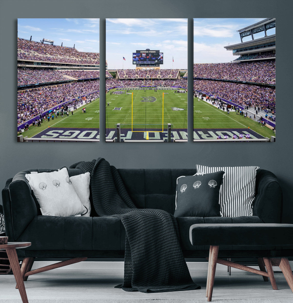 TCU Horned Frogs Football Team Print - Fort Worth Amon G.