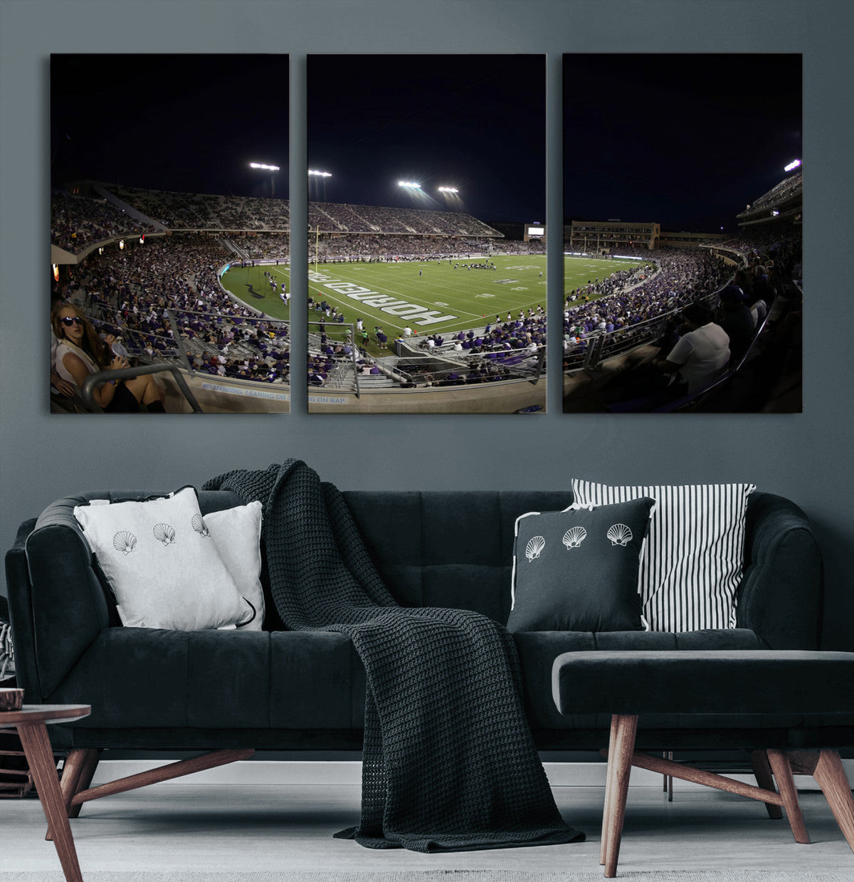 TCU Horned Frogs Football Team Print - Fort Worth Amon G.