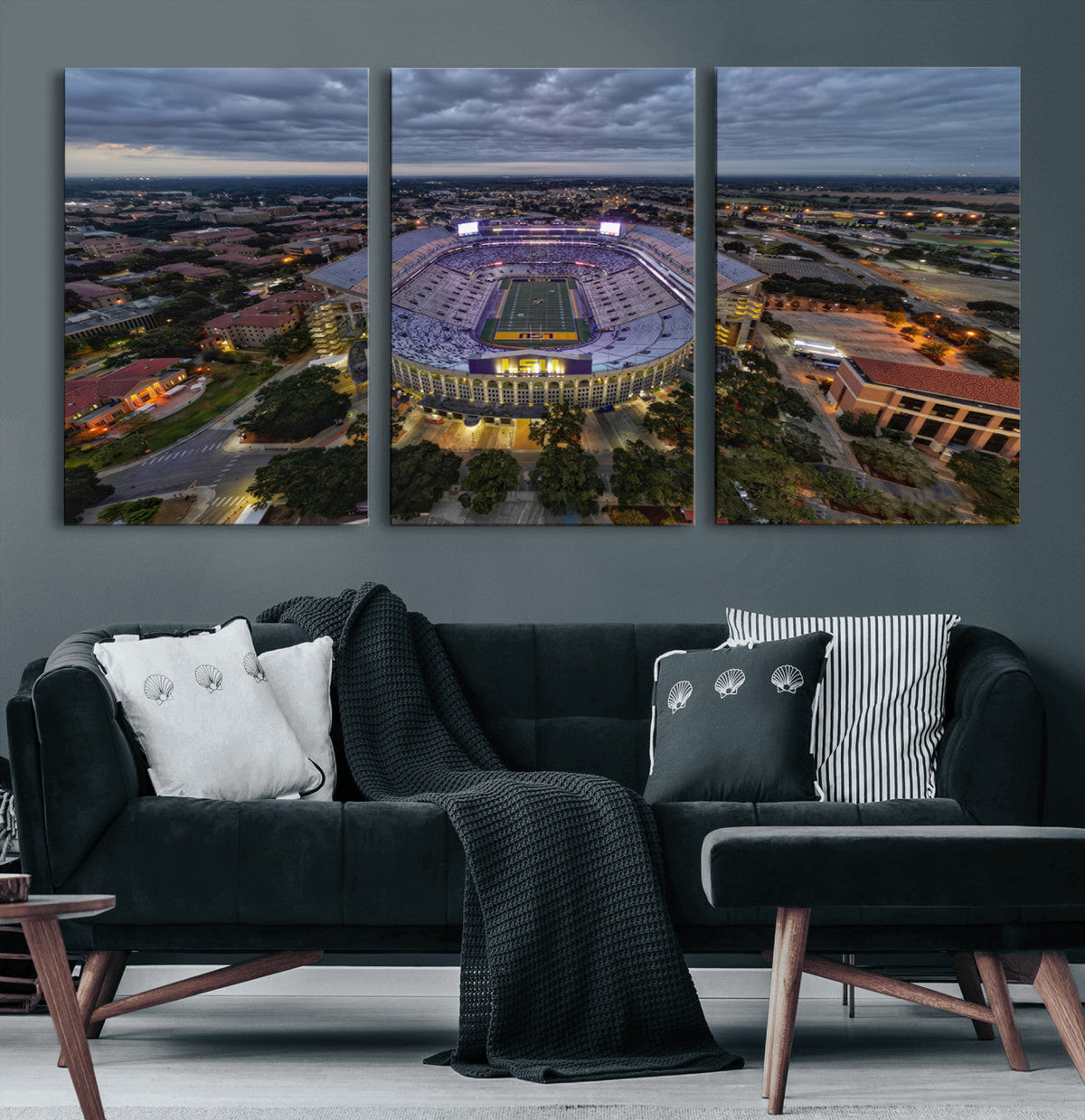 The Louisiana State University Tigers Football Team Print -