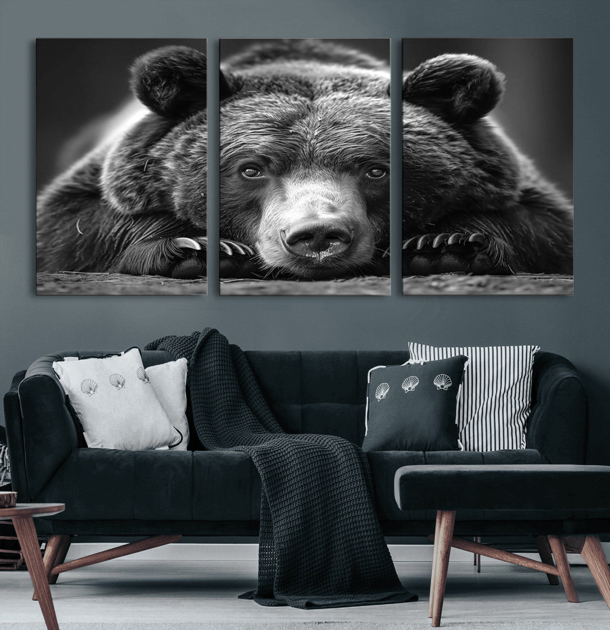 Resting Grizzly 399 Bear Canvas Print | Ready to Hang Wall