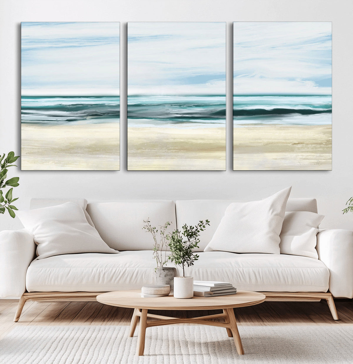 Ocean Abstract Wall Art Canvas Print