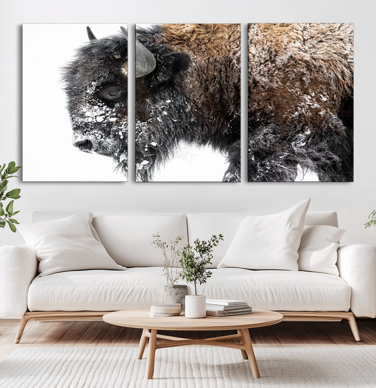 American Bison Wall Art Print – Majestic Buffalo Canvas