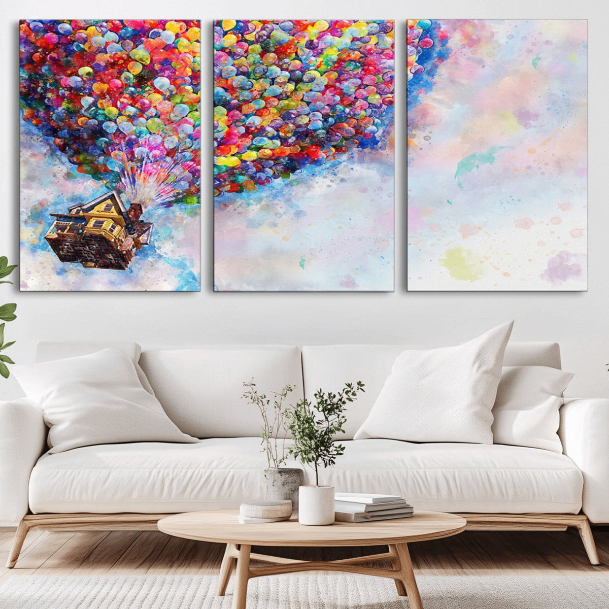 Don't Look Up Movie Canvas Wall Art - Vibrant Floating House