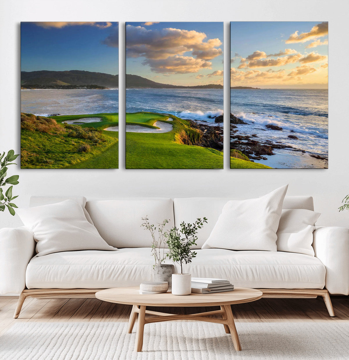 Pebble Beach Golf Links Wall Art Canvas Print – Iconic