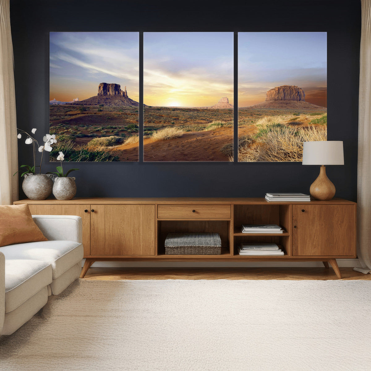 Monument Valley Desert Wall Art Canvas Print, Southwest