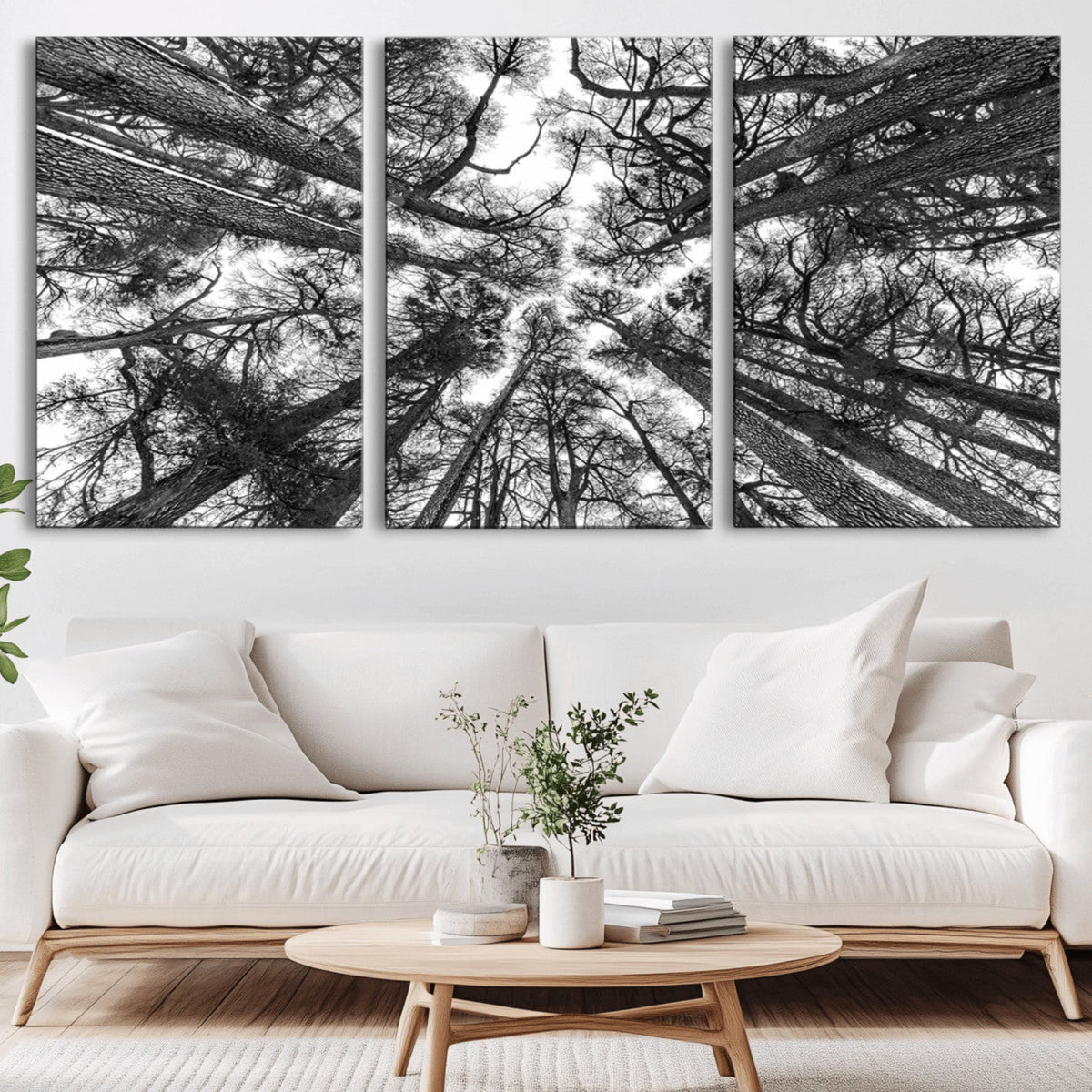Trees Contemporary Art Canvas Print
