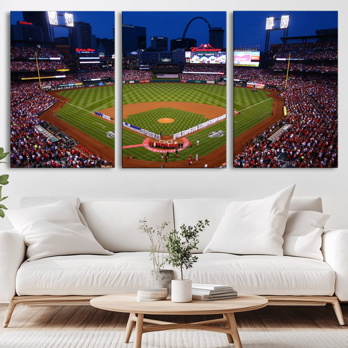 St. Louis Cardinals Baseball Team Print - Busch Stadium Wall