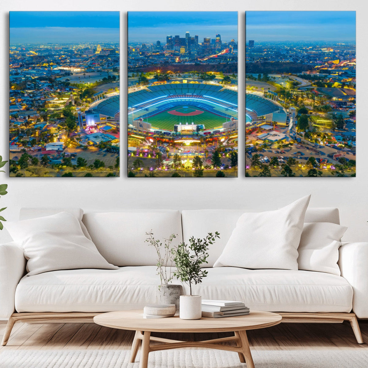 Los Angeles Dodgers Wall Art Canvas, Dodger Stadium Wall Art