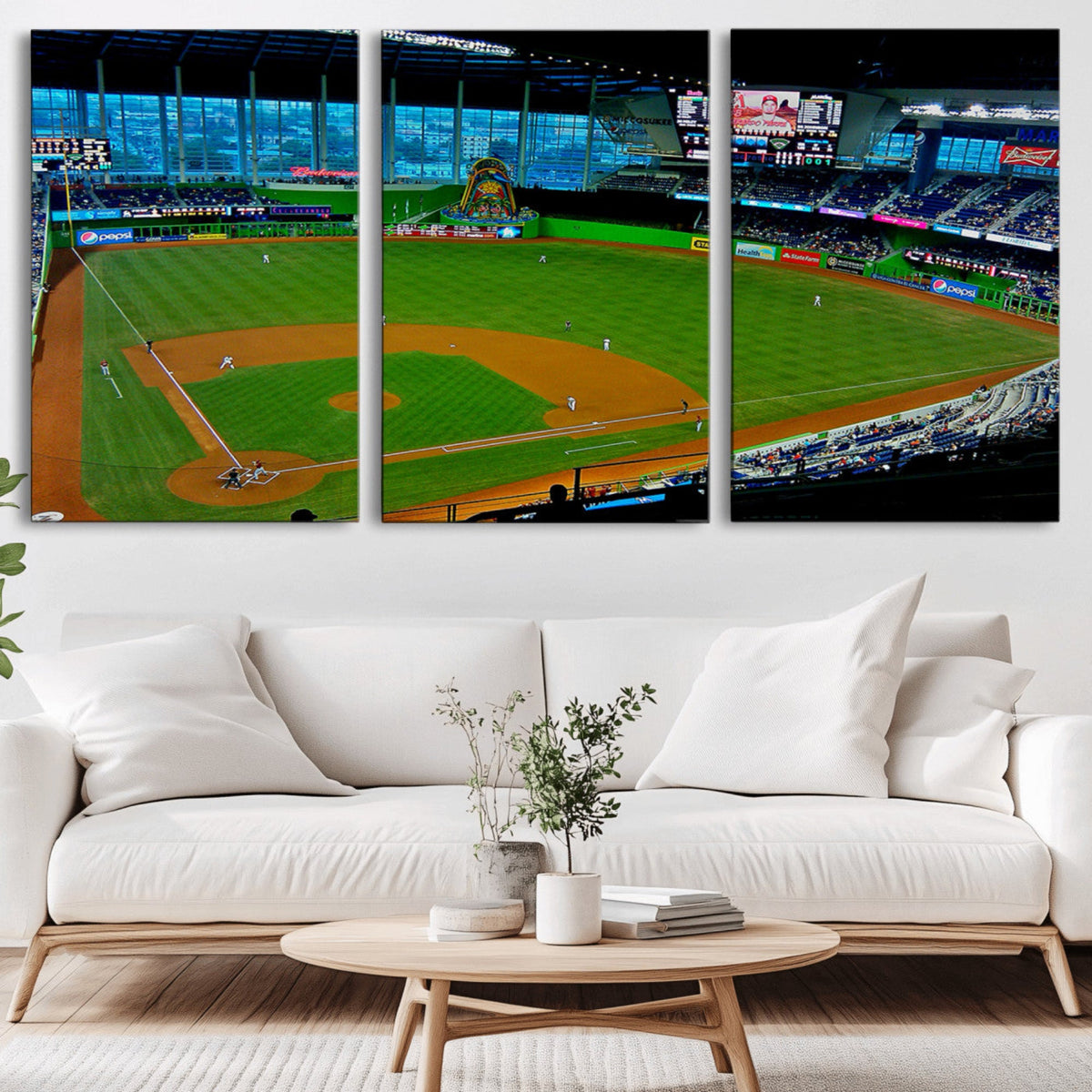 Miami Marlins Baseball Team Print - Miami LoanDepot Park