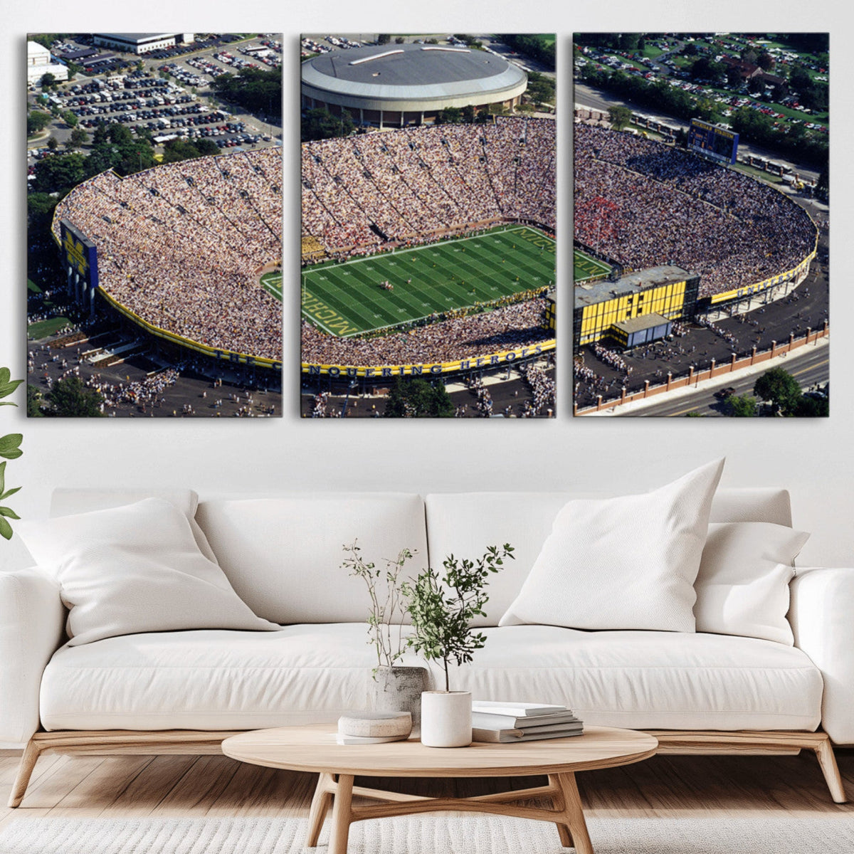 Michigan Wolverines Football Team Print - Ann Arbor Michigan