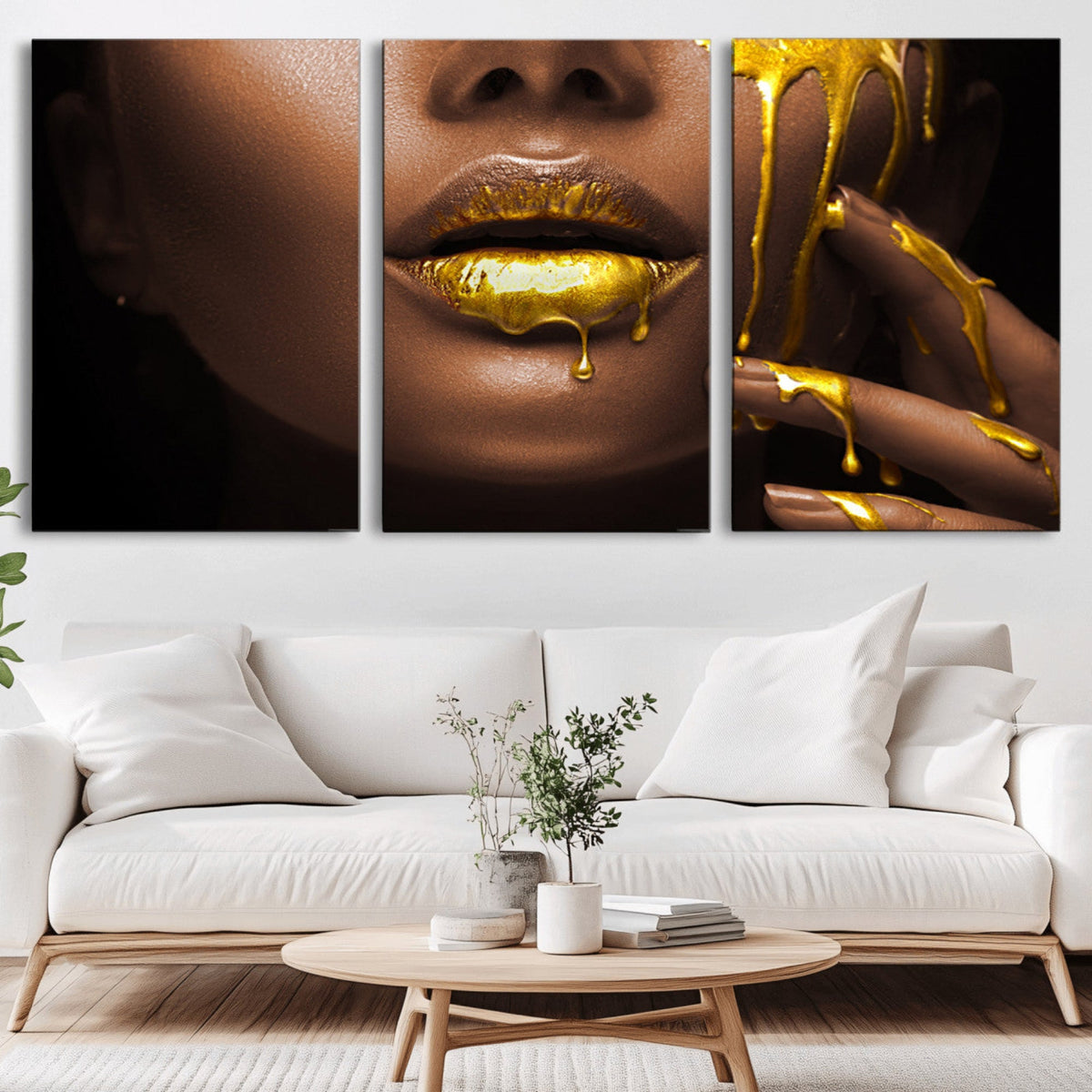 African American Art Black Woman Canvas Print, African Wall