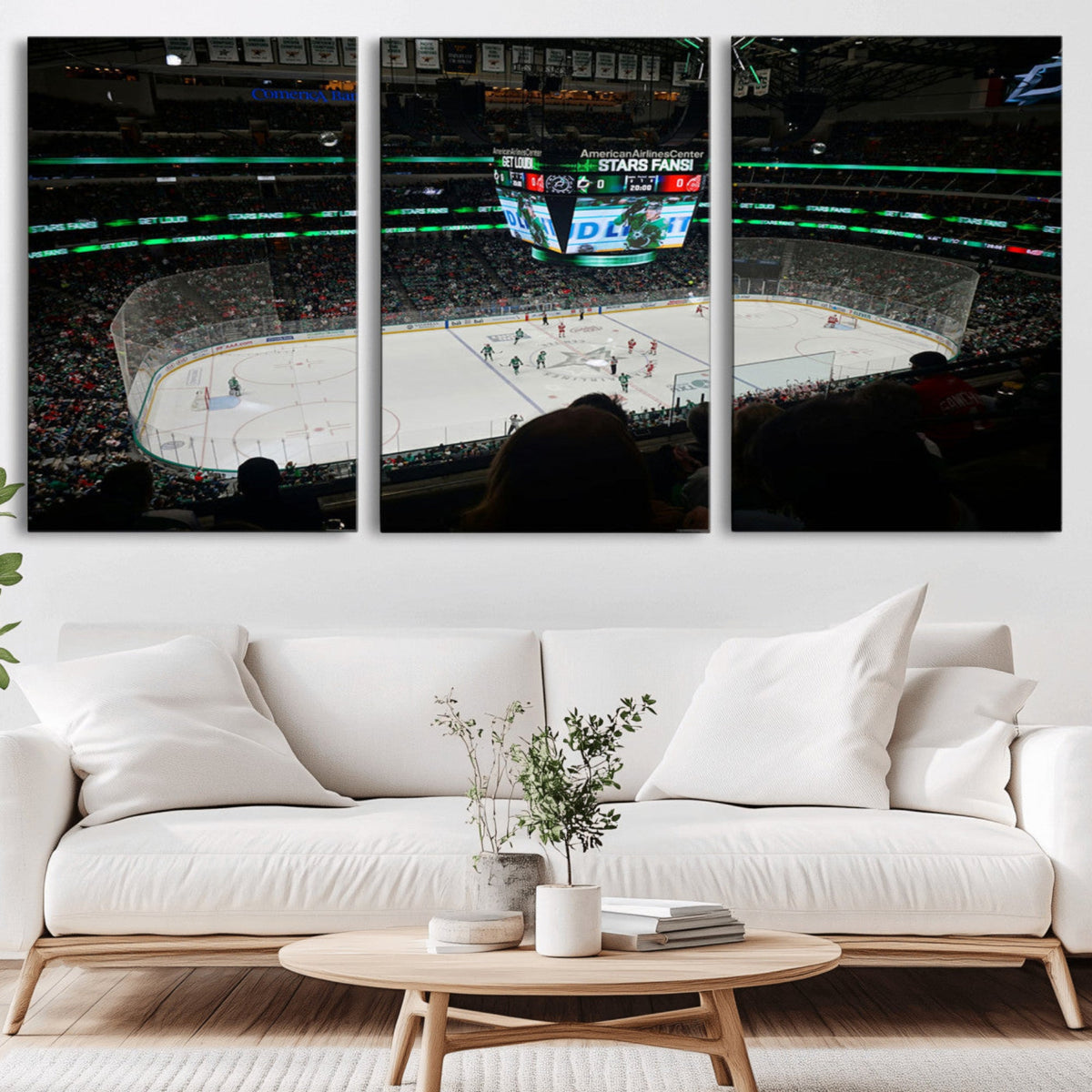 American Airlines Center Dallas Stars Wall Art Canvas Print