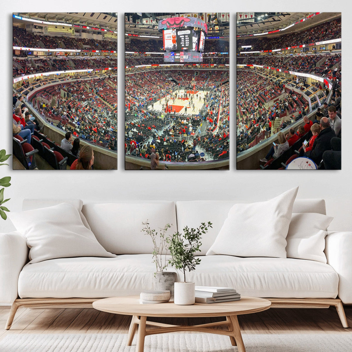 United Center Chicago Bulls Stadium Wall Art Canvas Print