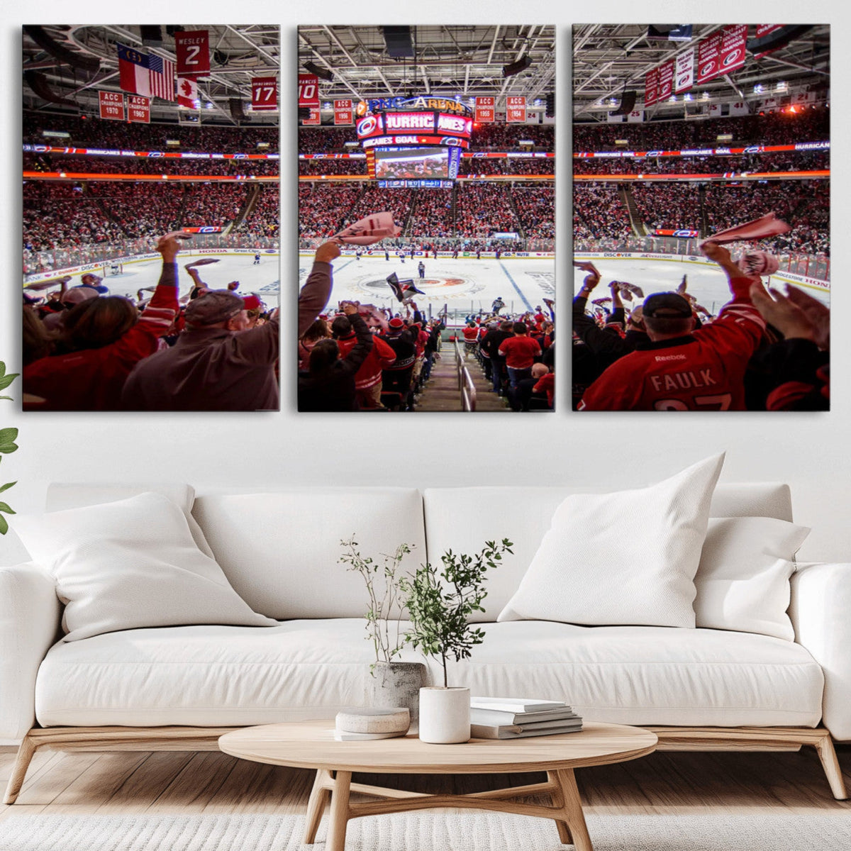 Carolina Hurricanes Ice Hockey Stadium Wall Art, Carolina