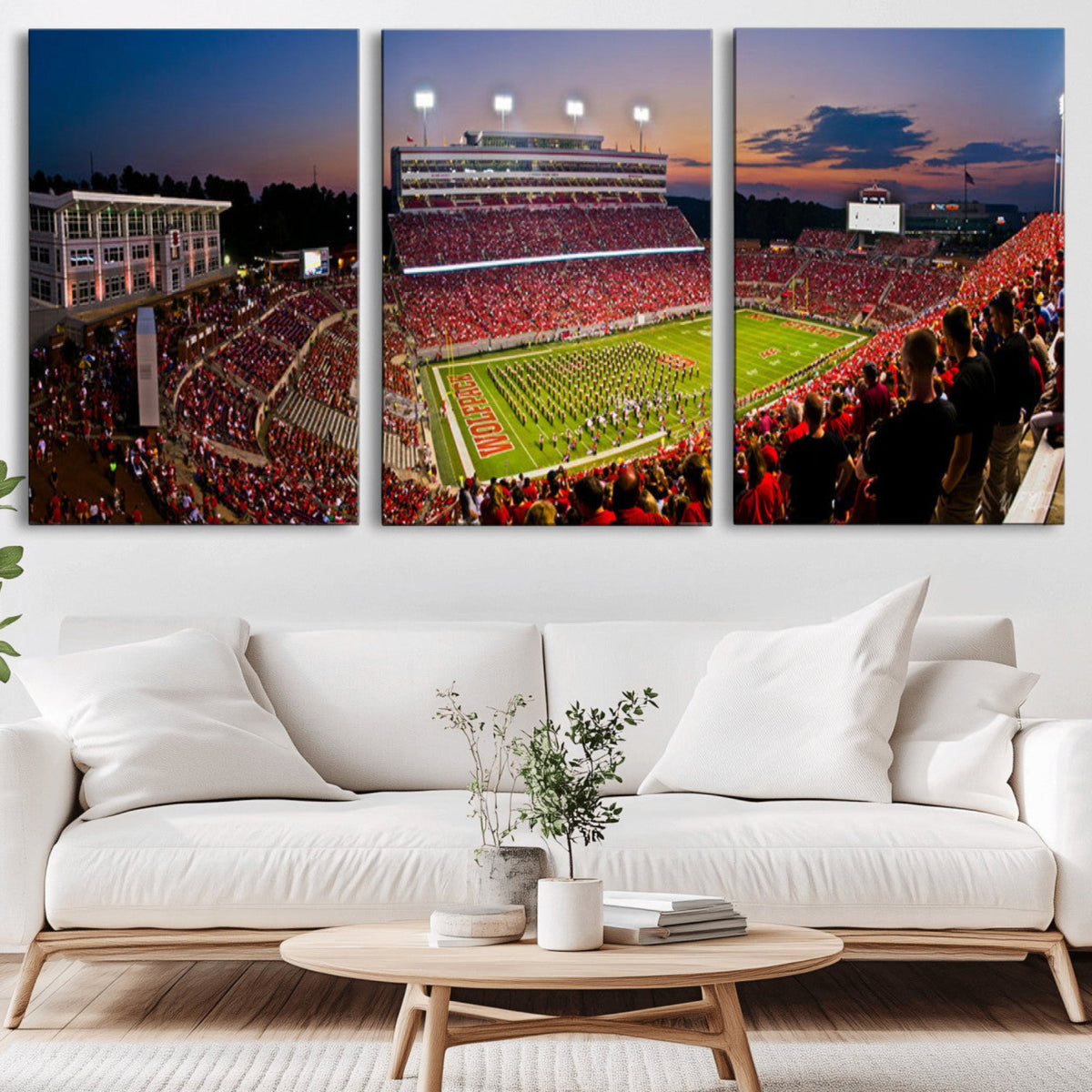 NC State Wolfpack Football Team Print - Raleigh