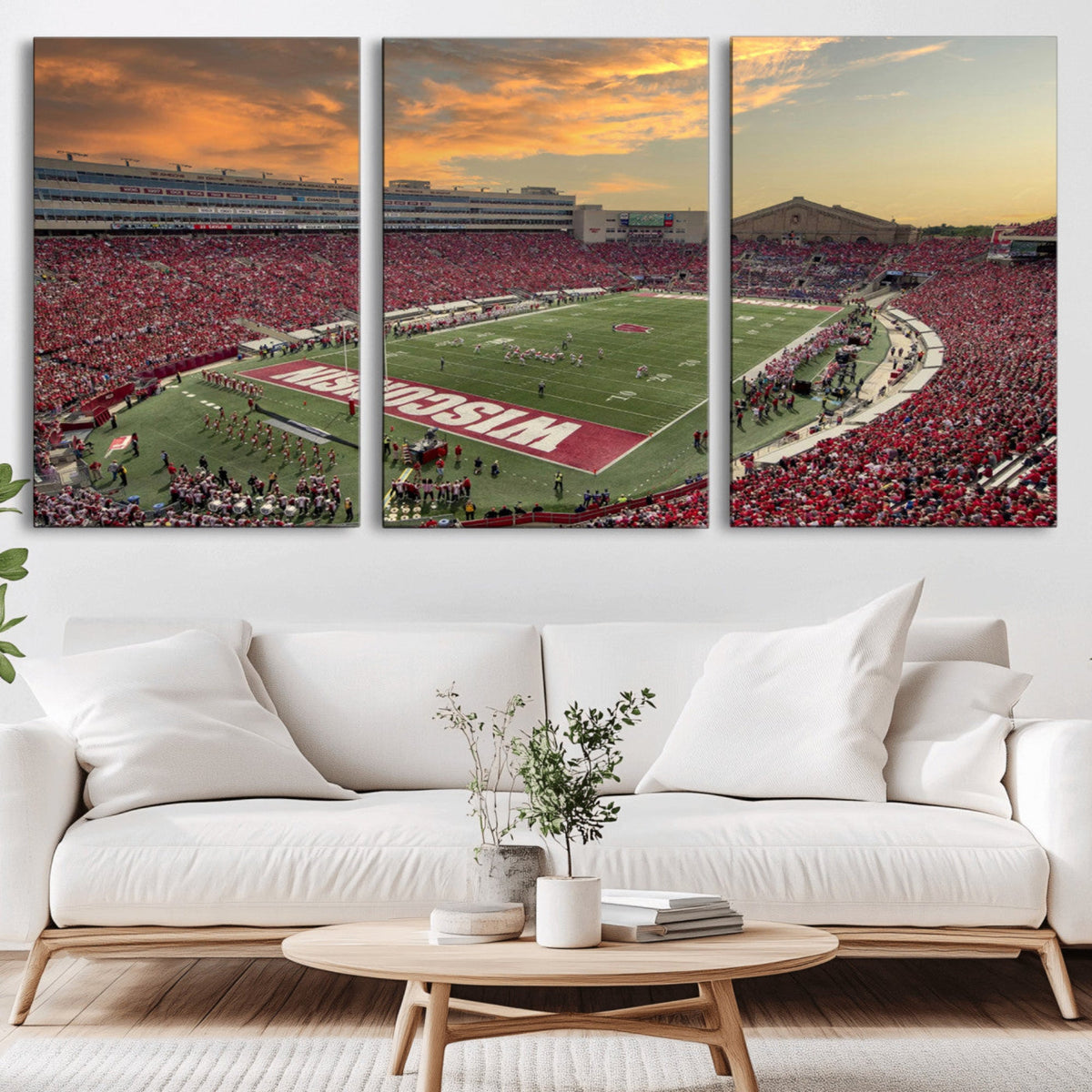 Camp Randall Stadium Wisconsin Badgers Large Wall Art Canvas