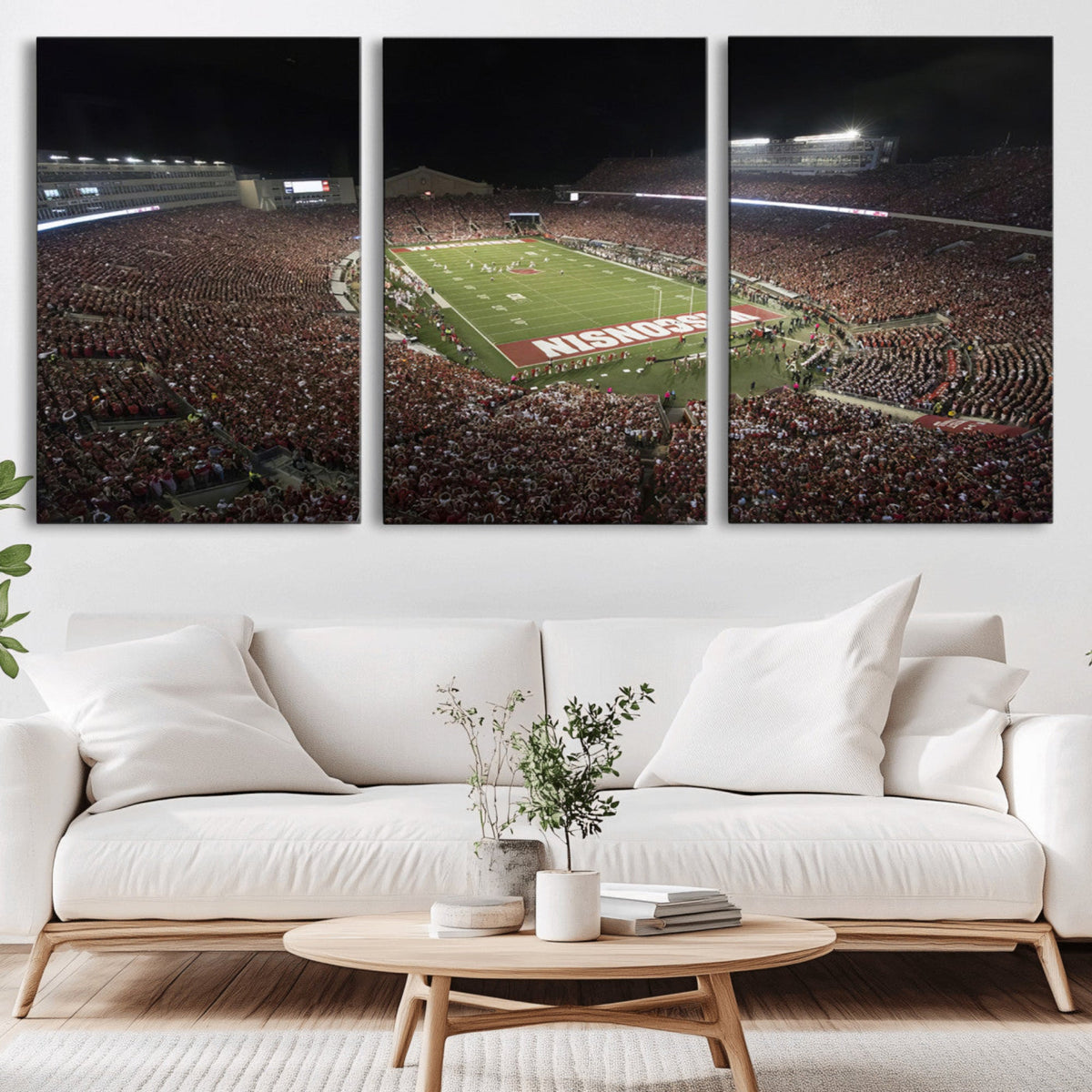 Wisconsin Badgers Football Team Print - Madison Camp Randall