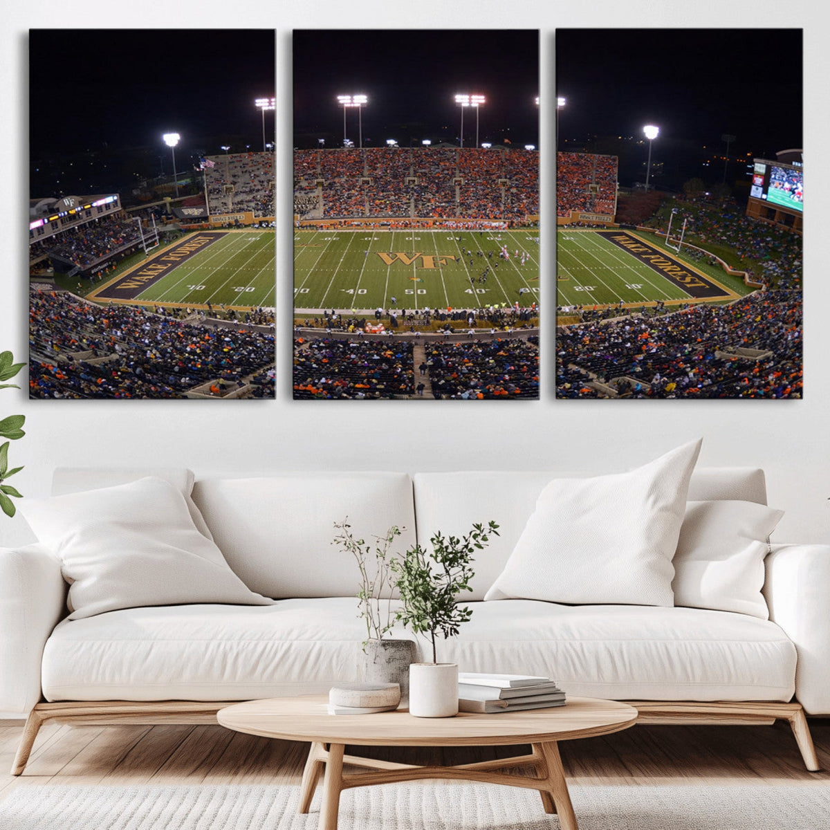 Demon Deacons Print Canvas, Football Team Print -