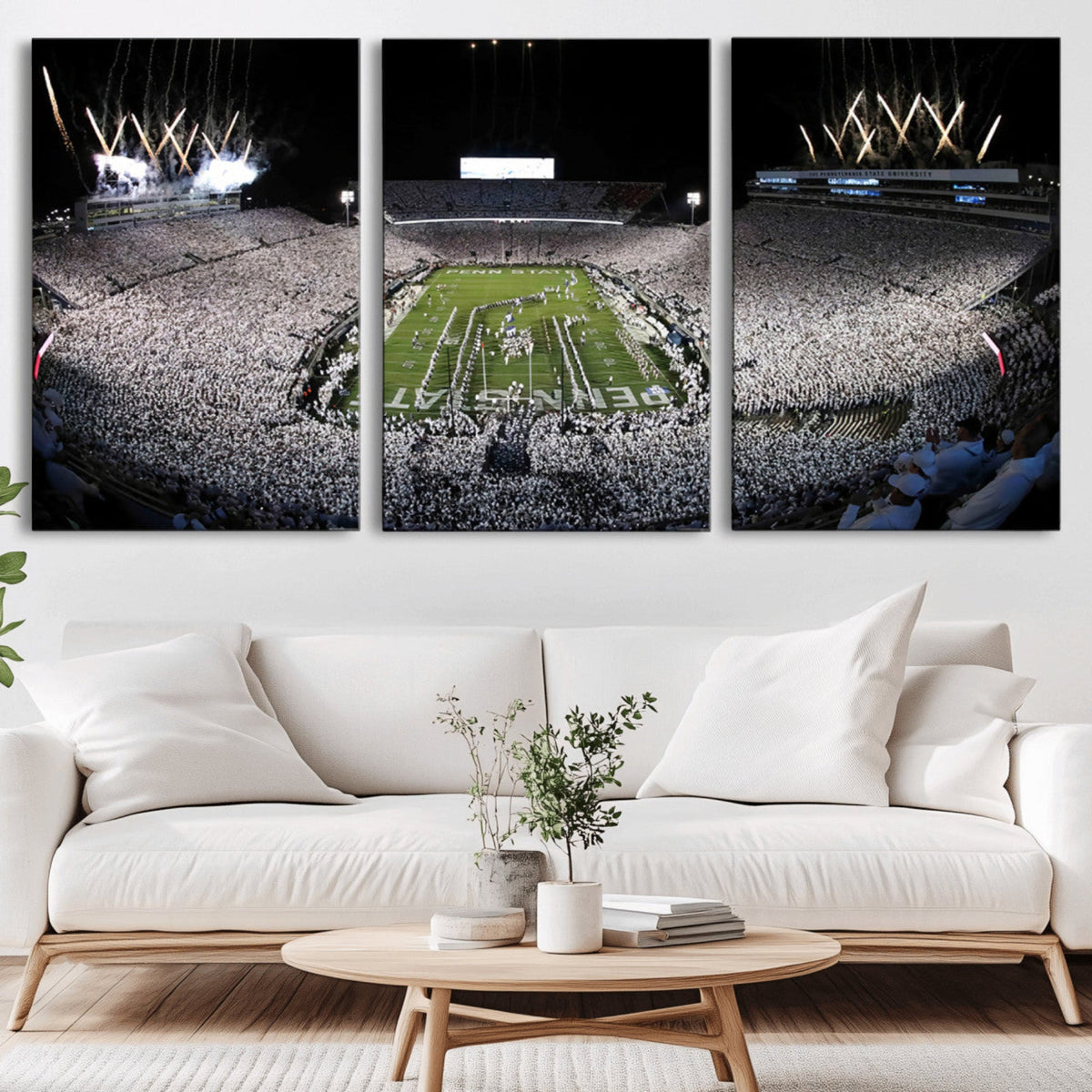 Penn State Beaver Stadium Canvas Wall Art - Nittany Lions