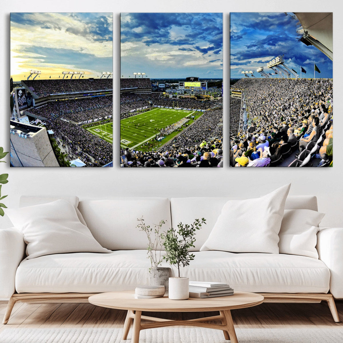 Framed USF Bulls Football Team Print - Tampa Raymond James
