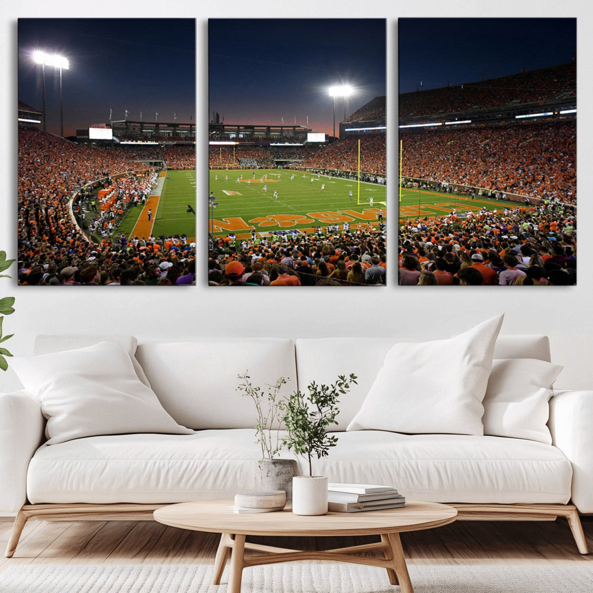 Clemson University Tigers Art Print, Football Team Print -