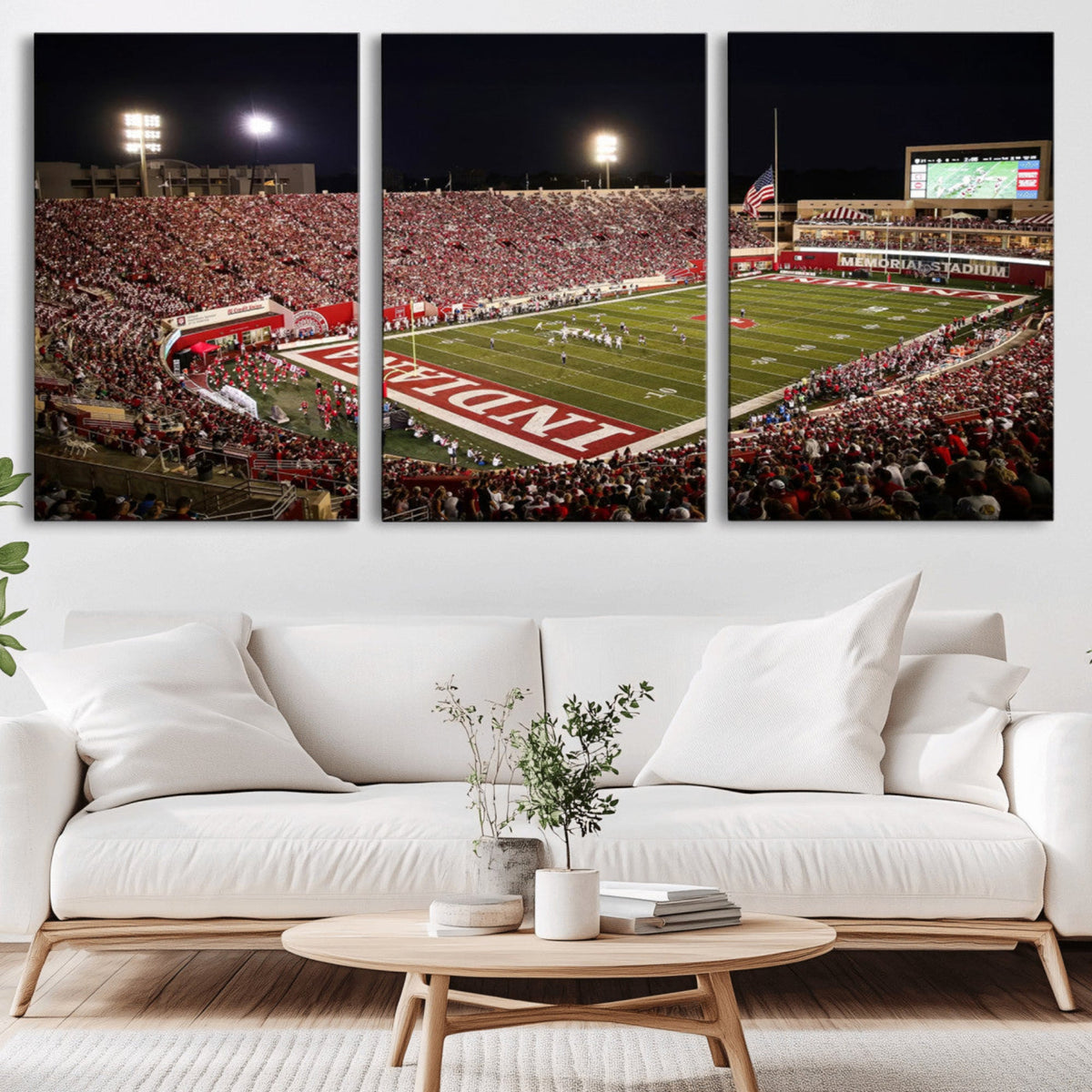 Indiana University Hoosiers Football Team Print Canvas -