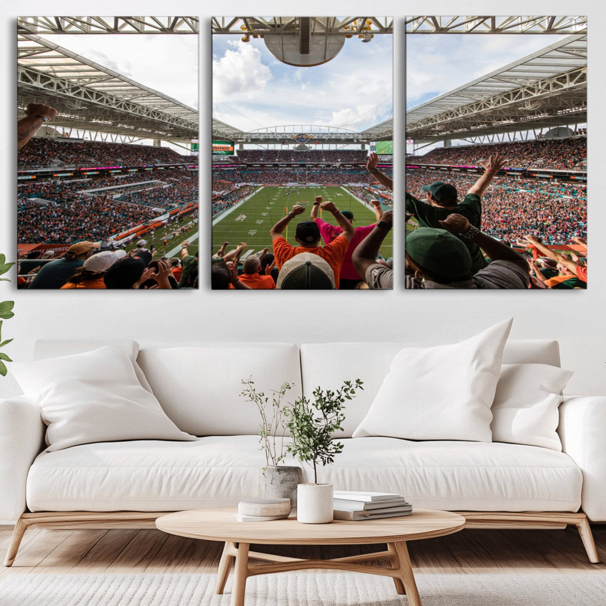 Miami Hurricanes Football Team Wall Art Print - Miami Hard