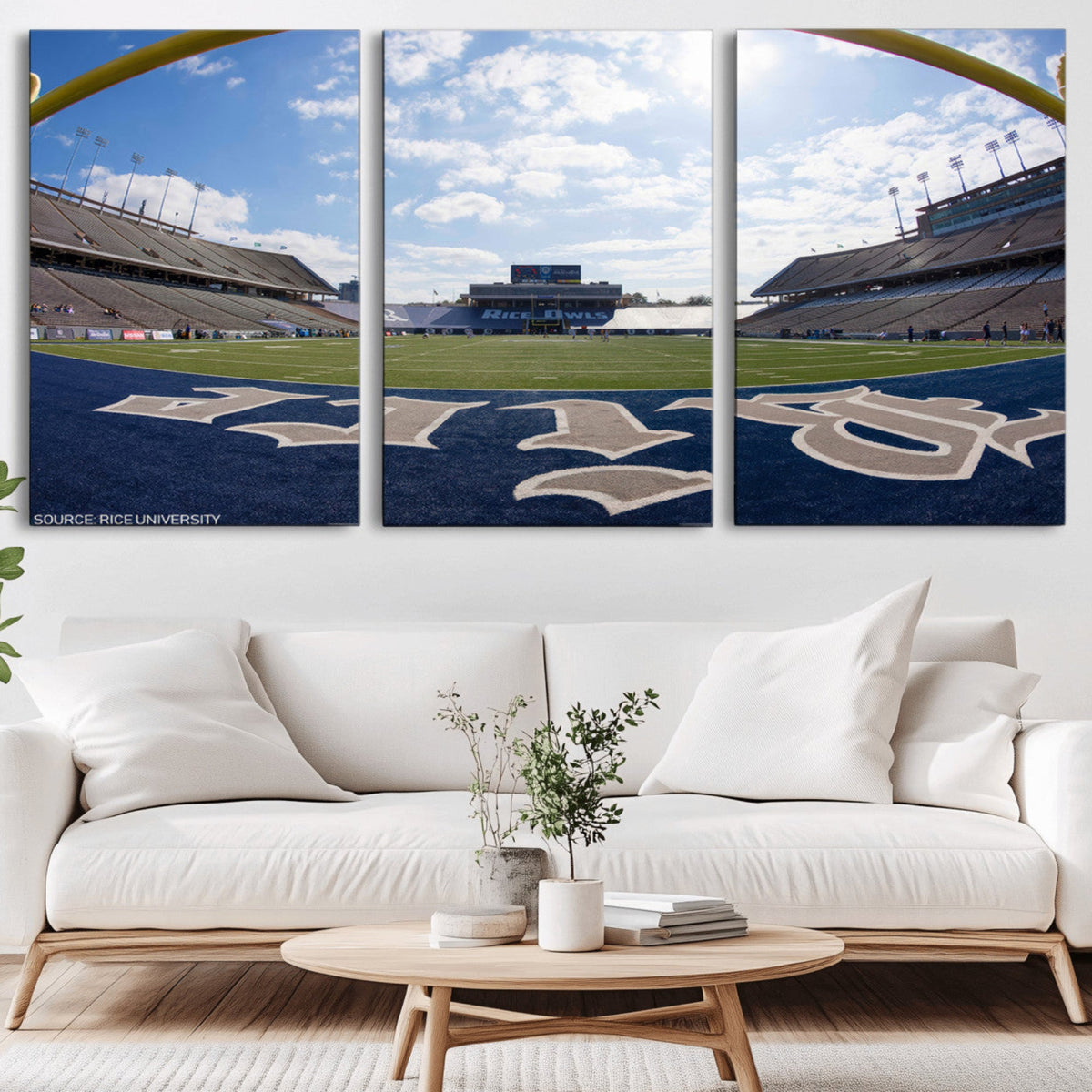 Rice University Owls Football Team Print - Houston Rice