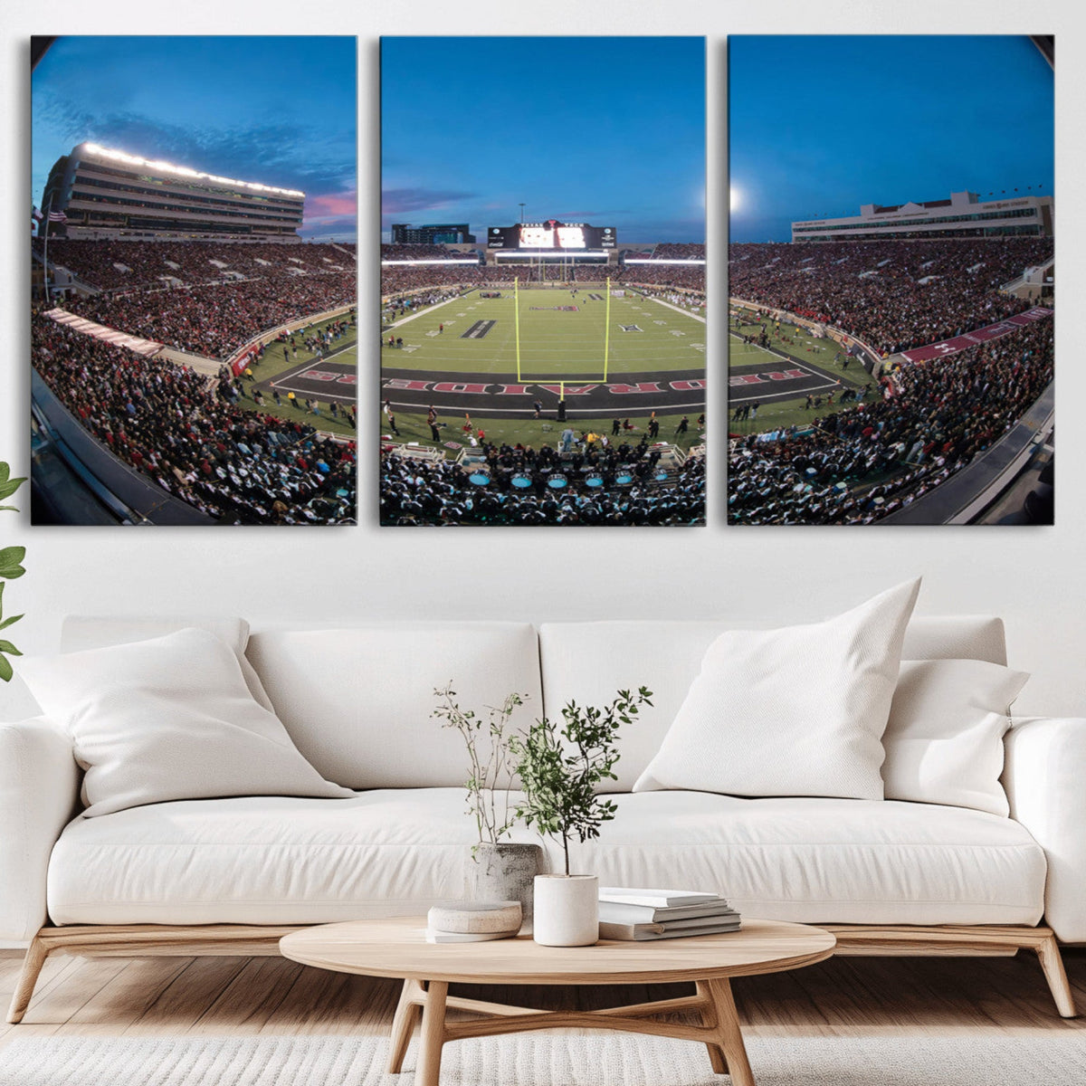 Texas Tech Red Raiders Canvas, Framed Football Team Print -