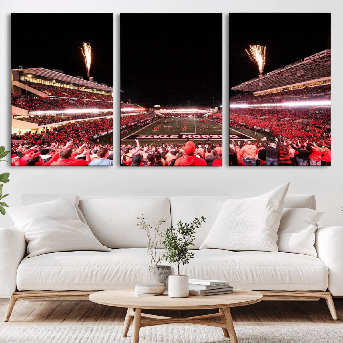 Oregon State Beavers Football Team Print - Corvallis Reser