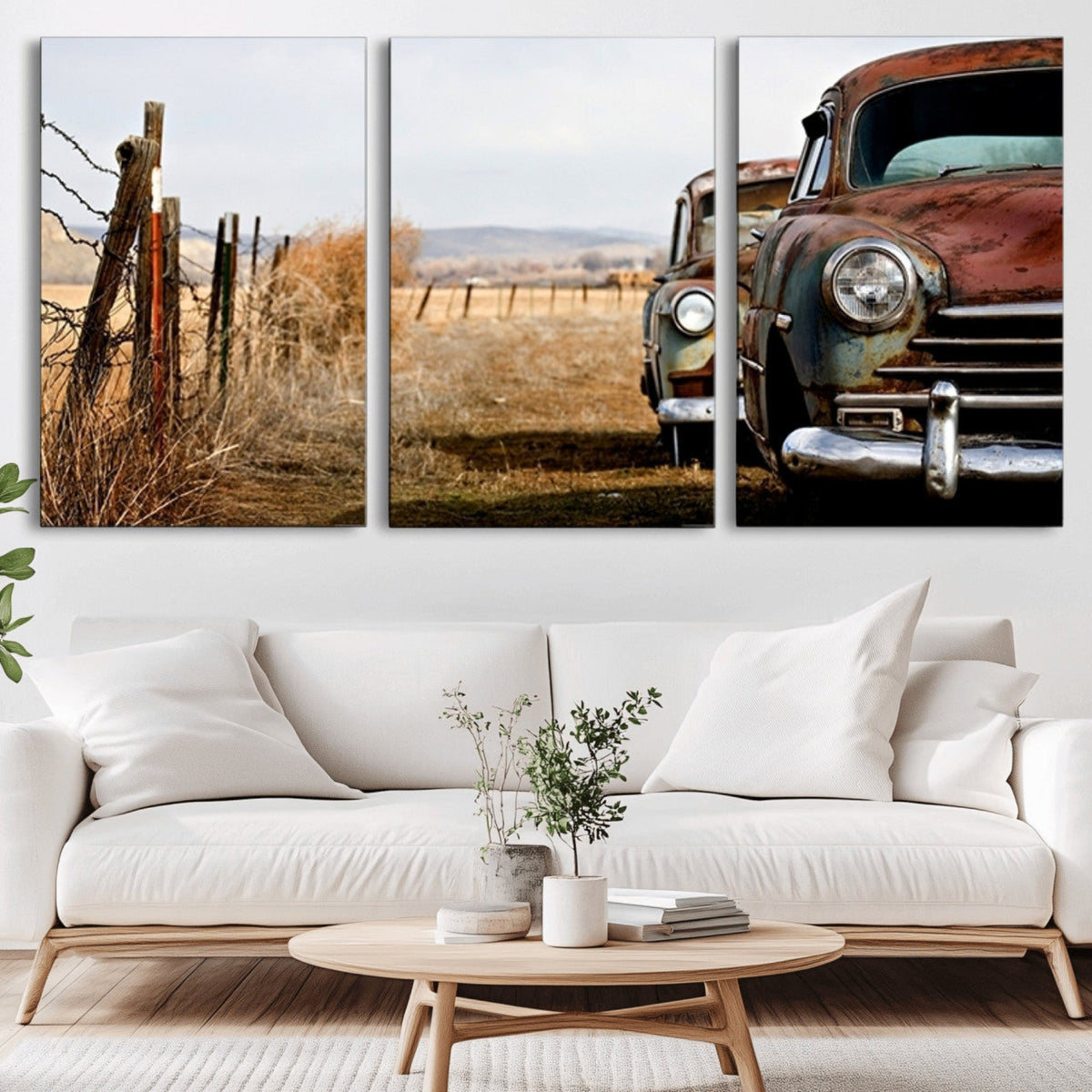 Classic Cars Vintage Wall Art Canvas Print