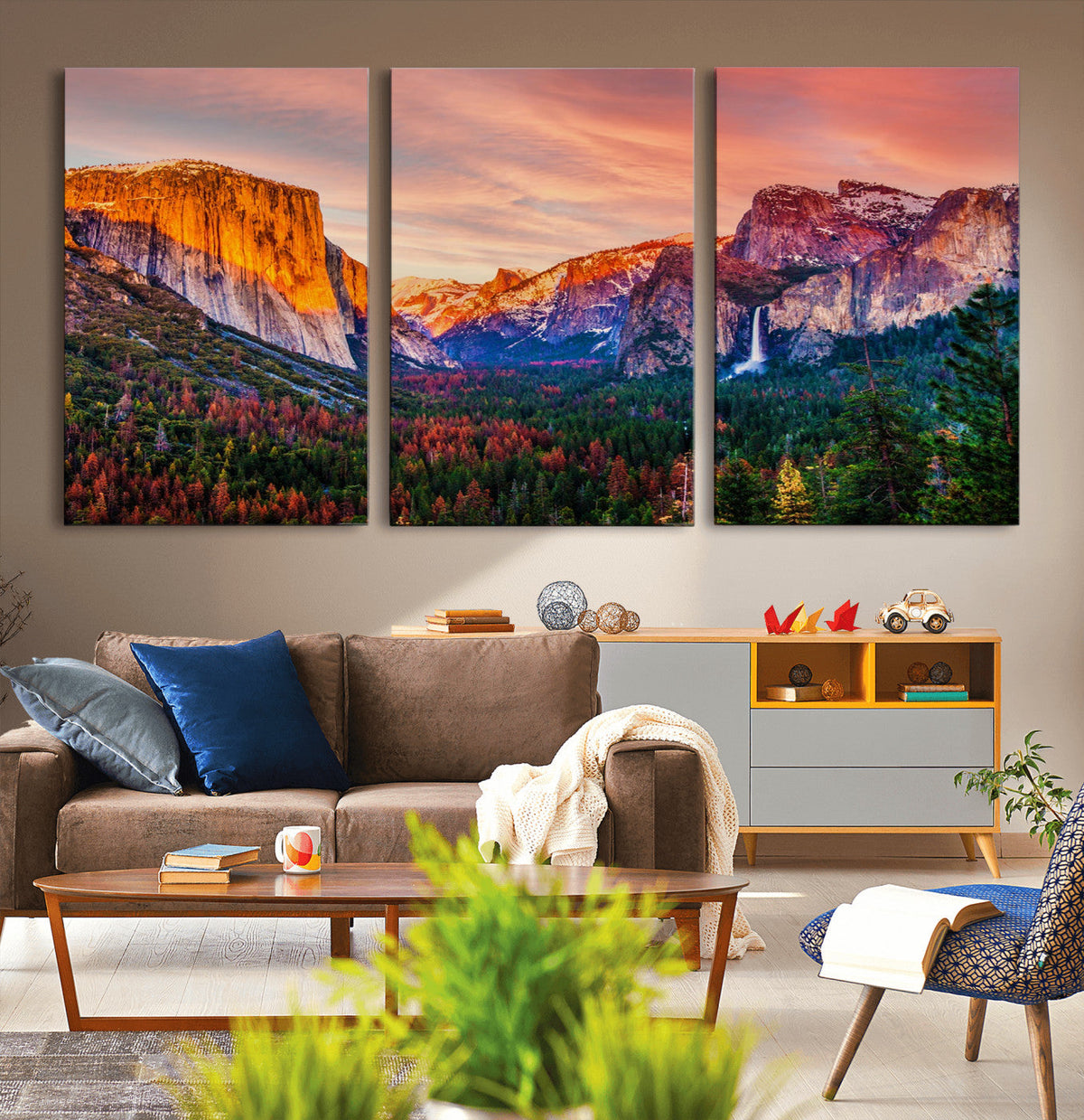 Yosemite Nal Park Wall Art Landscape Canvas Print El Capitan