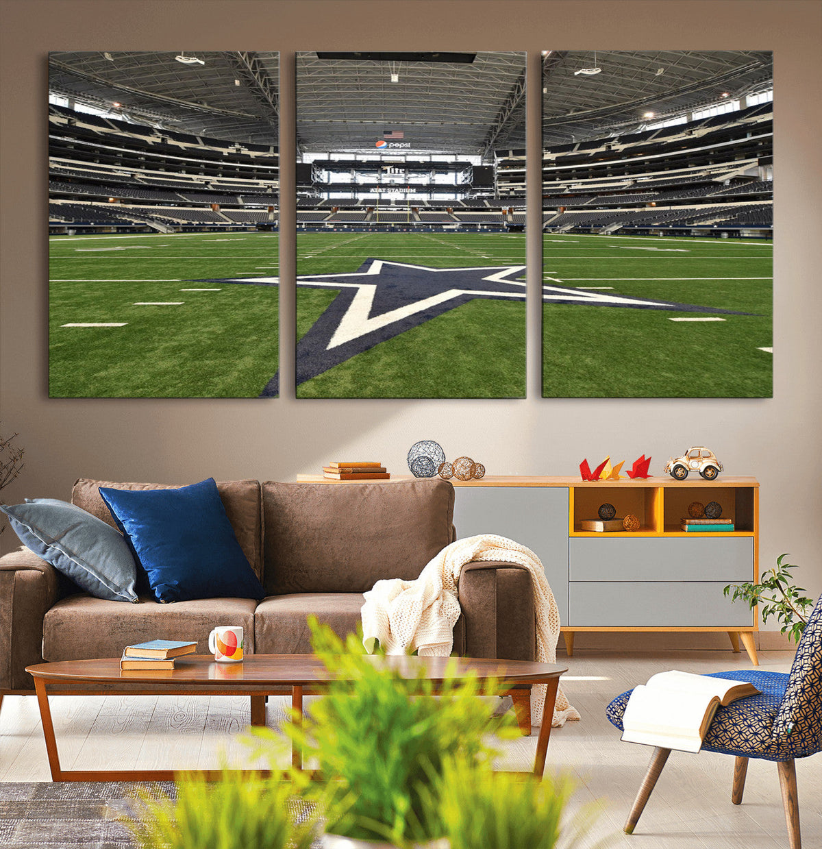 Dallas Cowboys Football Team Print - Arlington AT&T Stadium