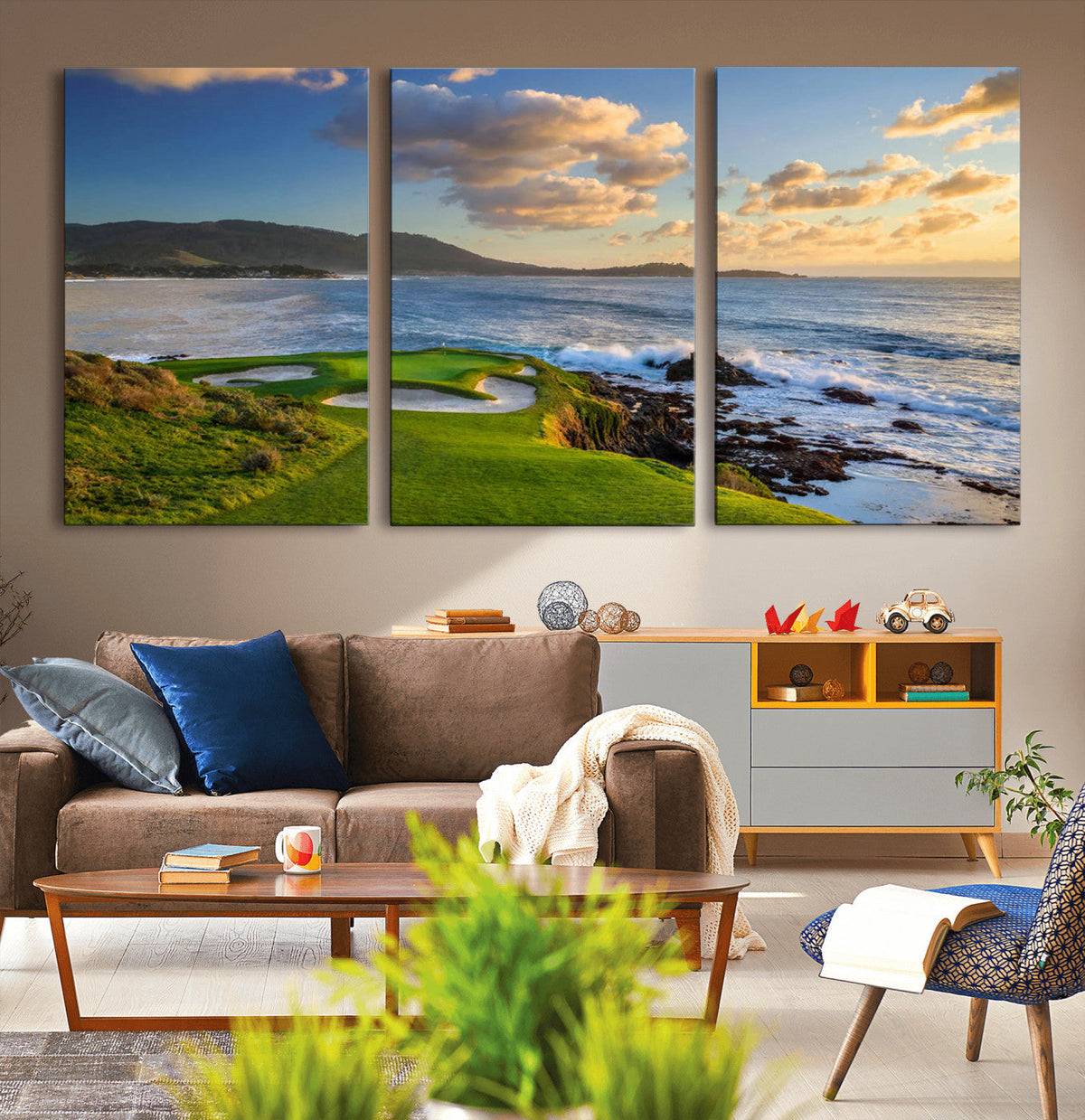 Pebble Beach Golf Links Wall Art Canvas Print – Iconic