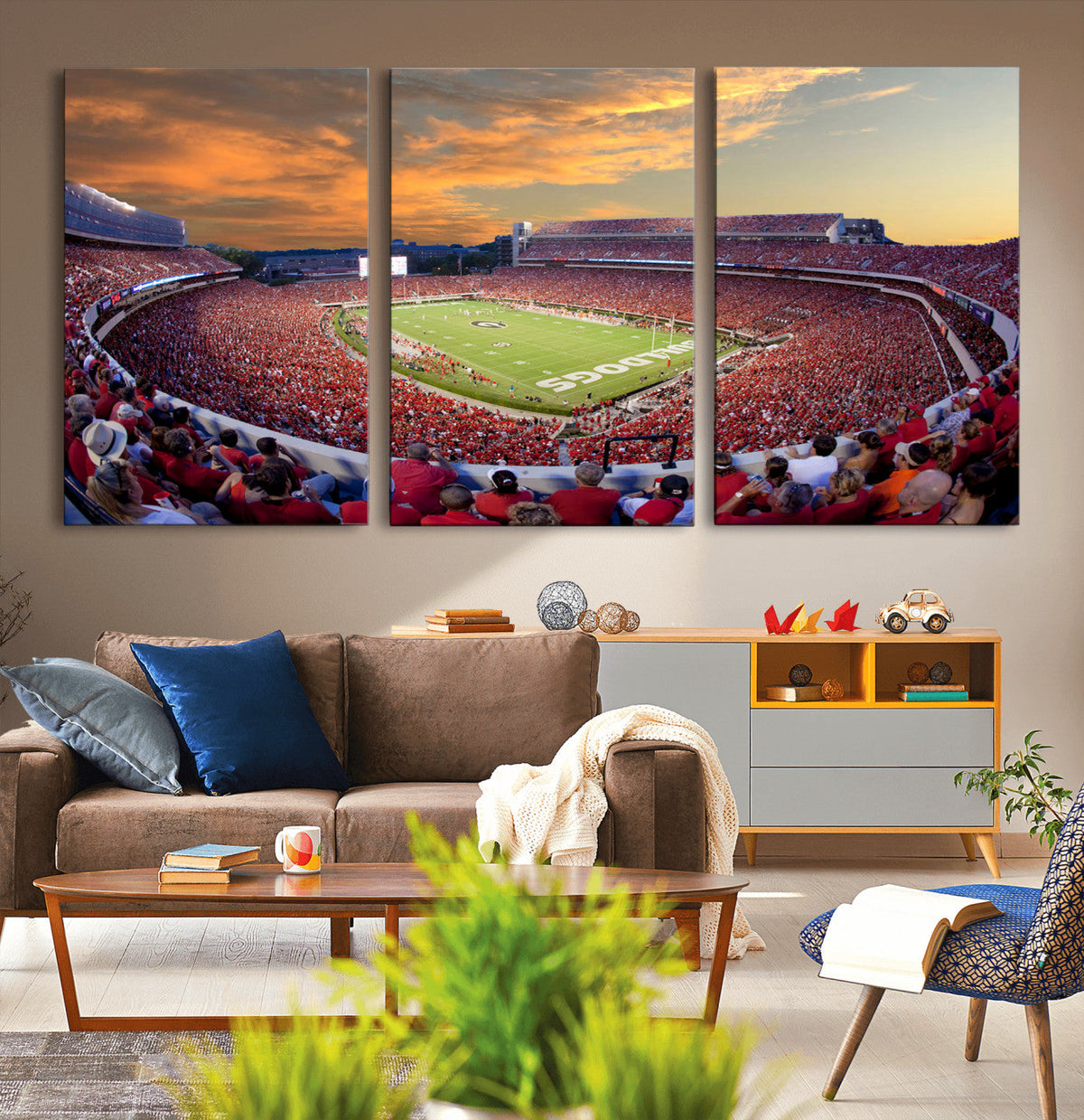 Dooley Stadium Wall Art, Sports Arena Canvas Print, Dooley