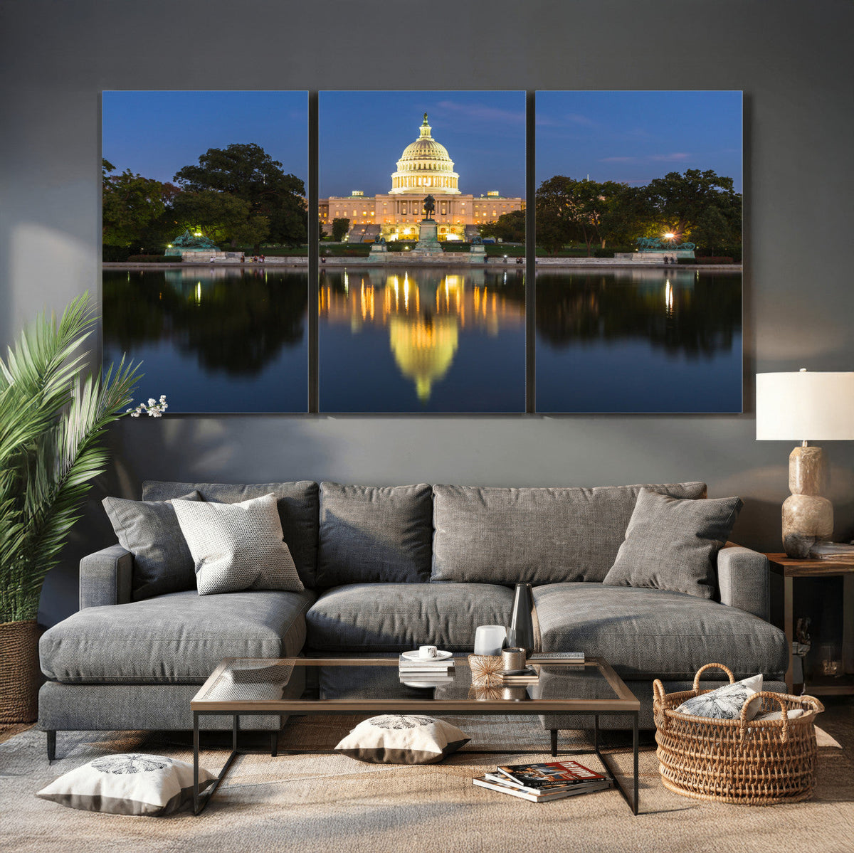 US Capitol Building Wall Art Canvas Print – Washington DC