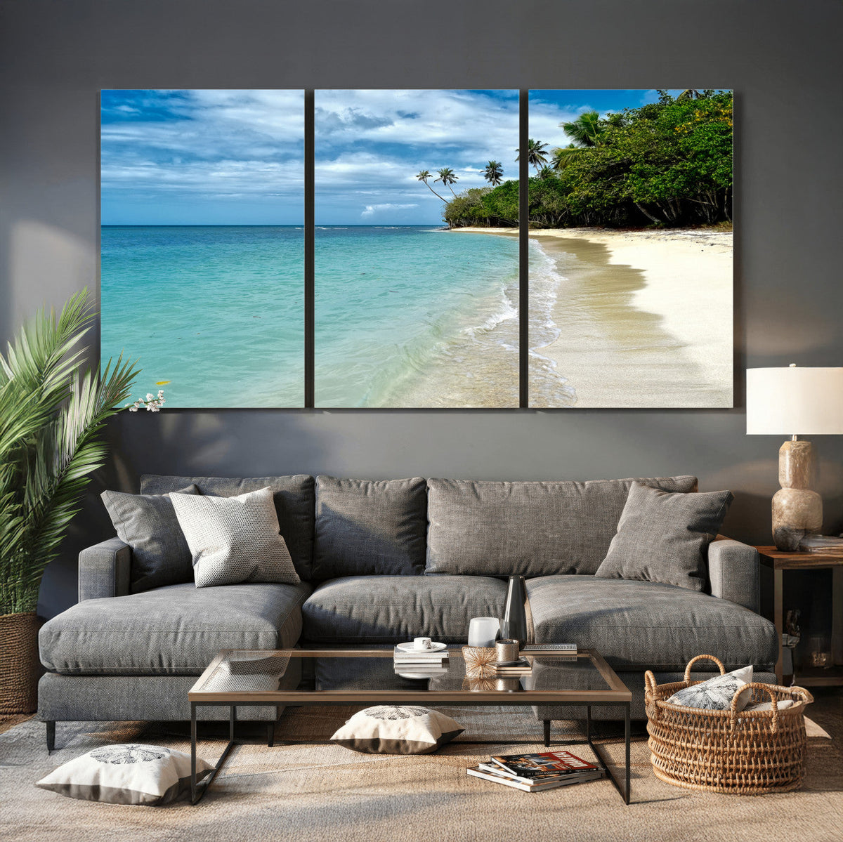 Puerto Rico Beach Paradise Wall Art – Tropical Coastal Print