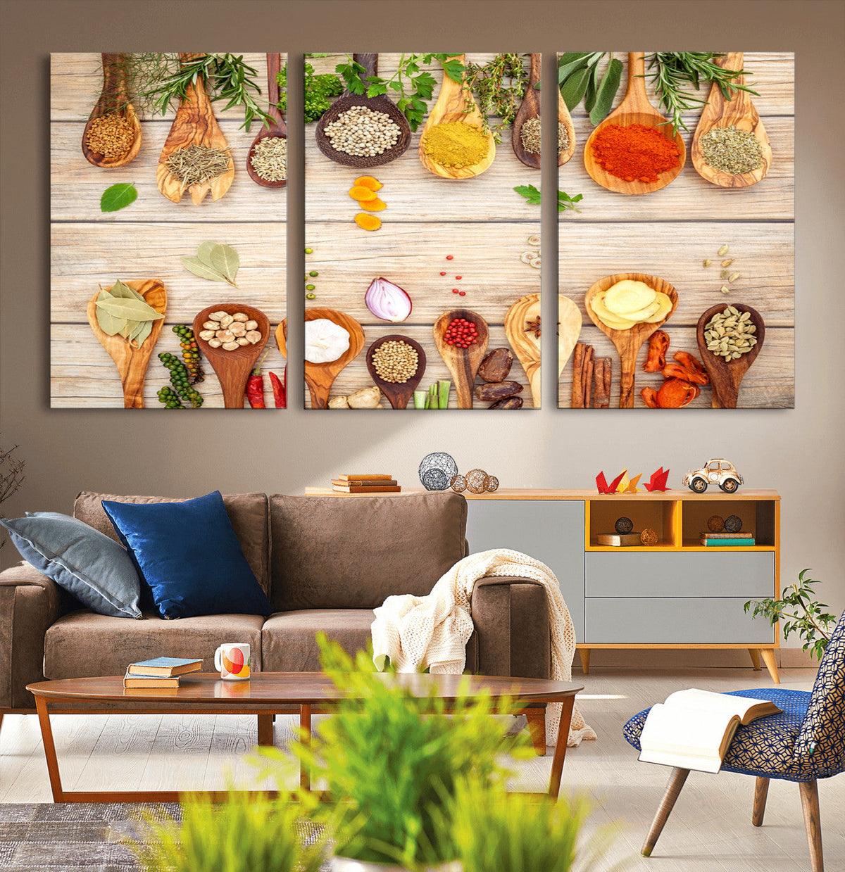 Kitchen Spice on the Table Wall Art, Kitchen Spice Wall Art